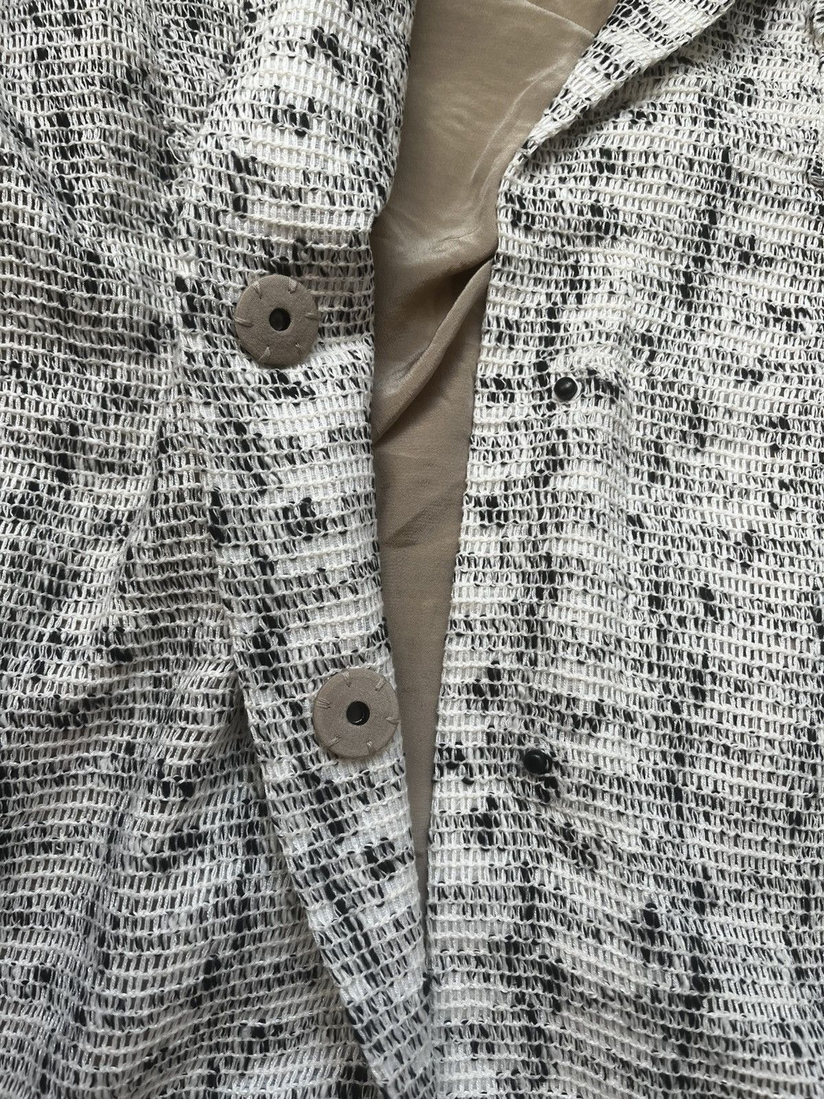 Roland Mouret Roland Mouret Textured Tweed Longline Blazer / Light Coat Size L / US 10 / IT 46 - 3 Thumbnail