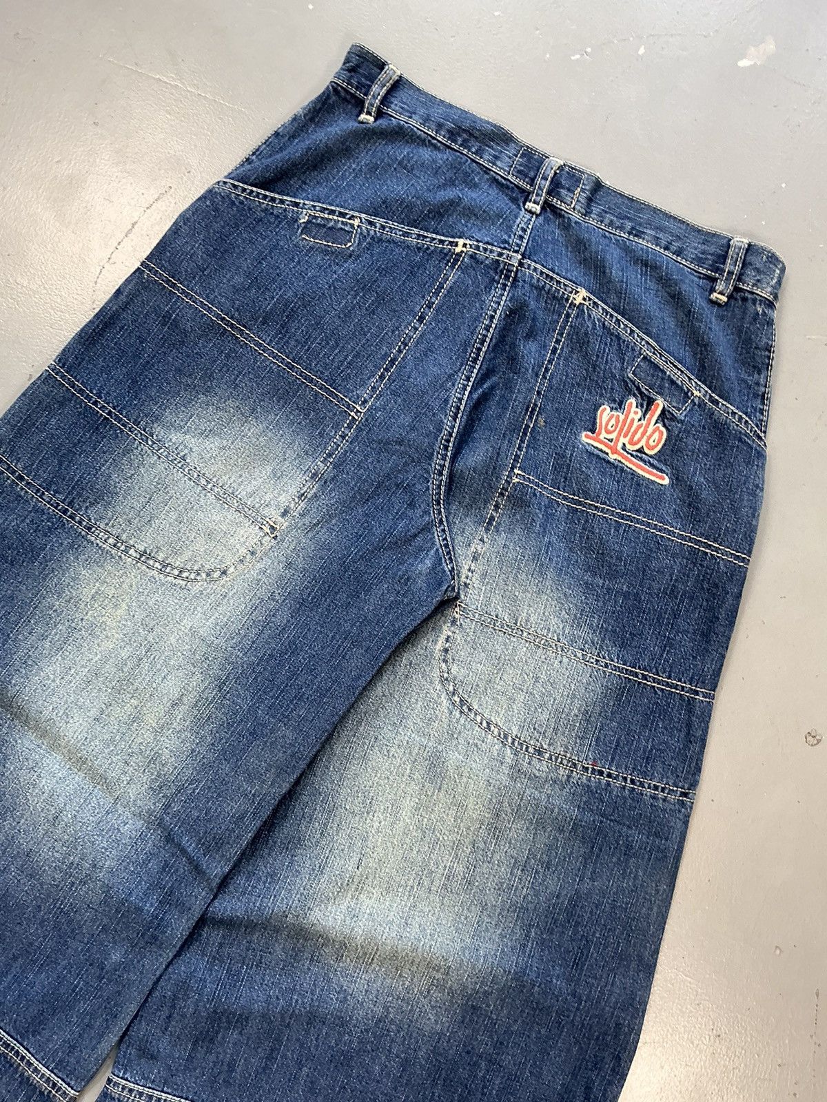 JNCO × Southpole × Vintage Vintage solido baggy fit SpellOut big pocket denim Size US 31 - 7 Thumbnail