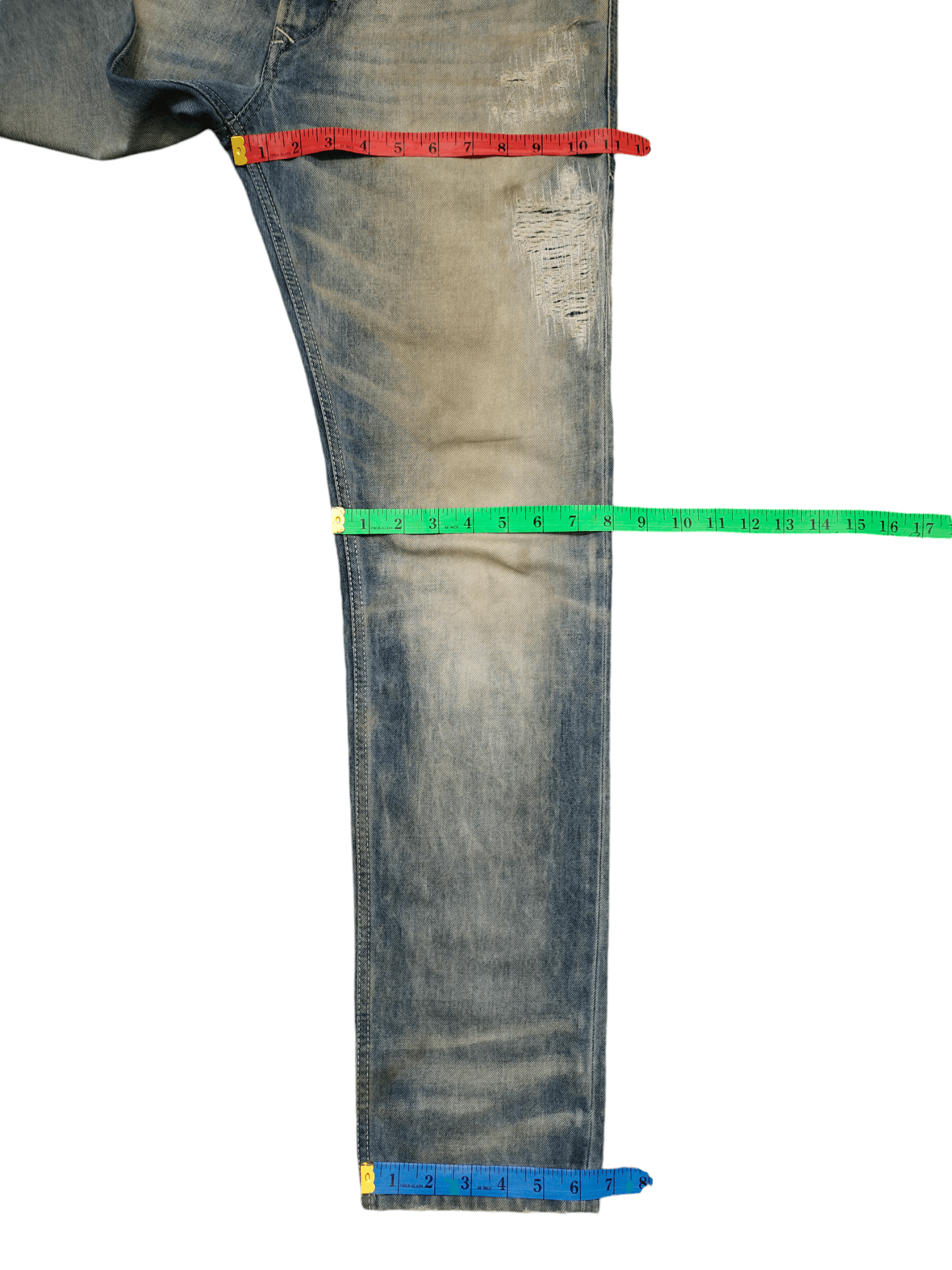 Diesel Vintage Y2k Diesel Krayver Slim Distress Rusty Denim Jeans Size US 30 / EU 46 - 10 Thumbnail