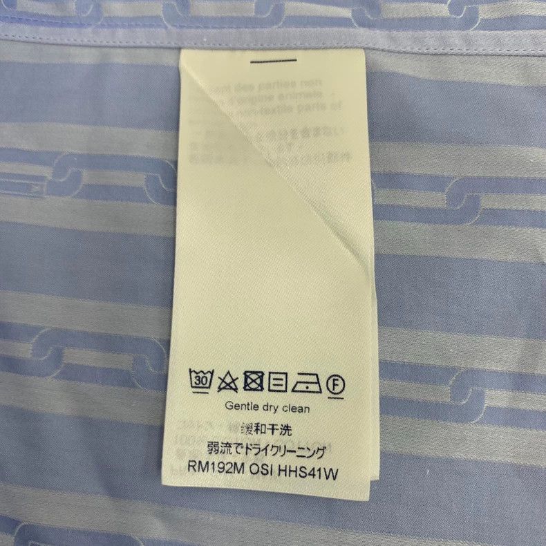 Louis Vuitton Louis Vuitton Light blue button-down striped cotton single Size US M / EU 48-50 / 2 - 7 Thumbnail