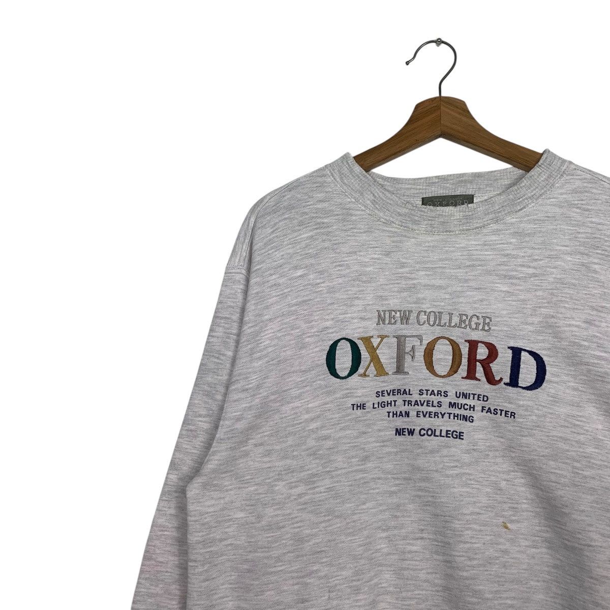Vintage Vintage New Collège Oxford Crewneck Sweatshirt Size US M / EU 48-50 / 2 - 6 Thumbnail
