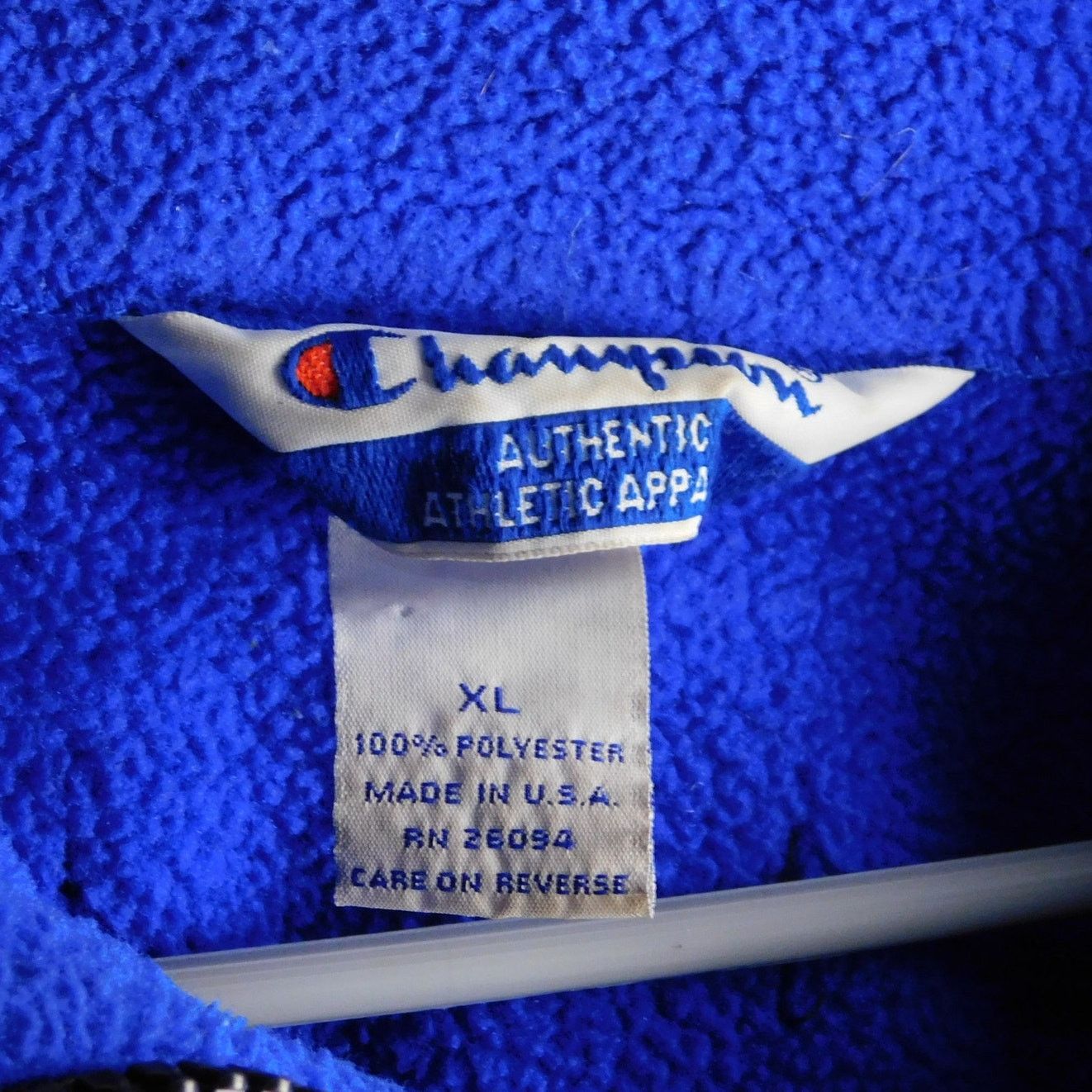 Champion 90s Champion 1/4 Zip Fleece Pullover Size XL Blue Size US XL / EU 56 / 4 - 4 Thumbnail