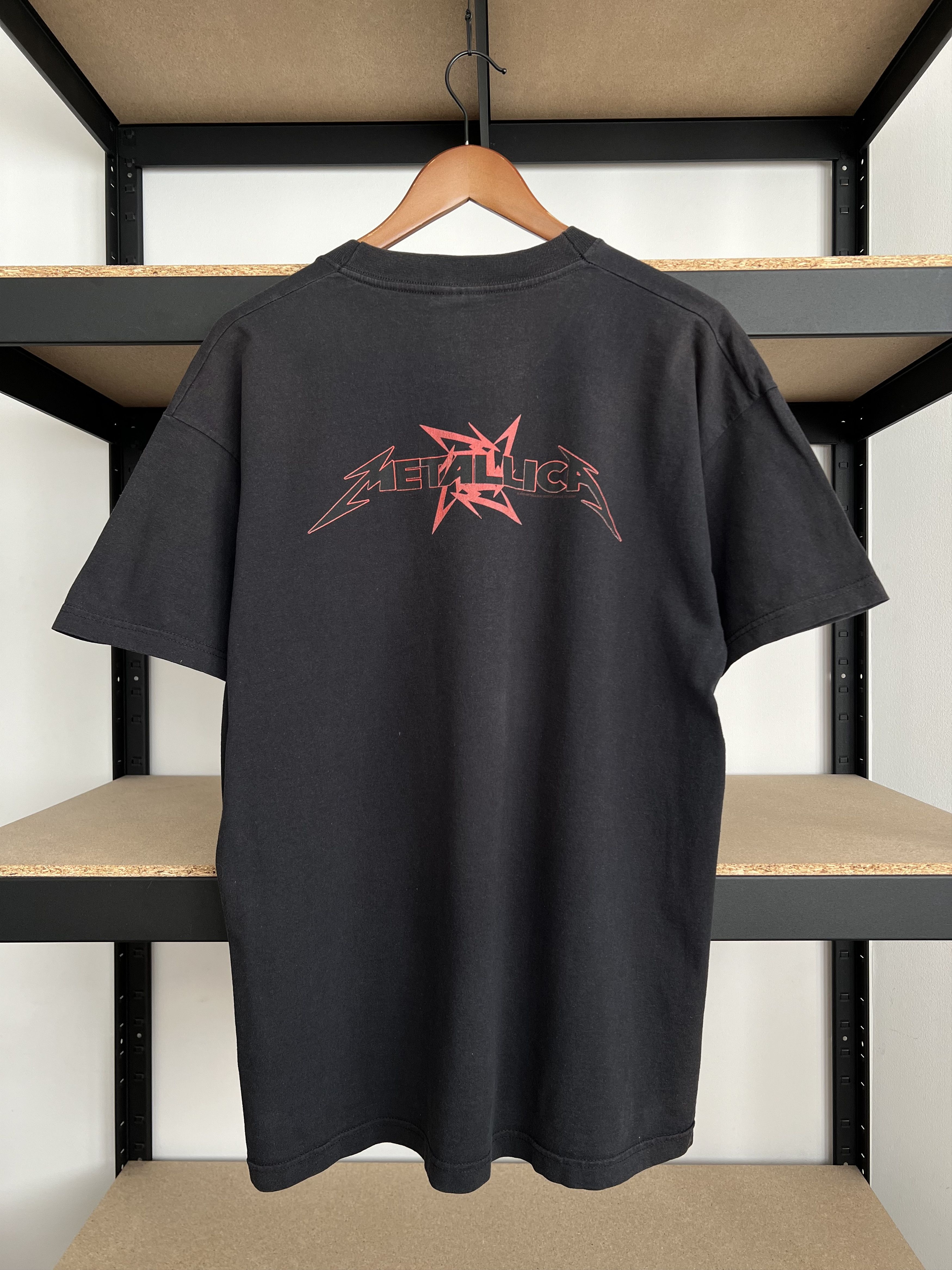 Band Tees Vintage 2002 Metallica Rock Band Faded Black T-shirt Size US L / EU 52-54 / 3 - 2 Thumbnail