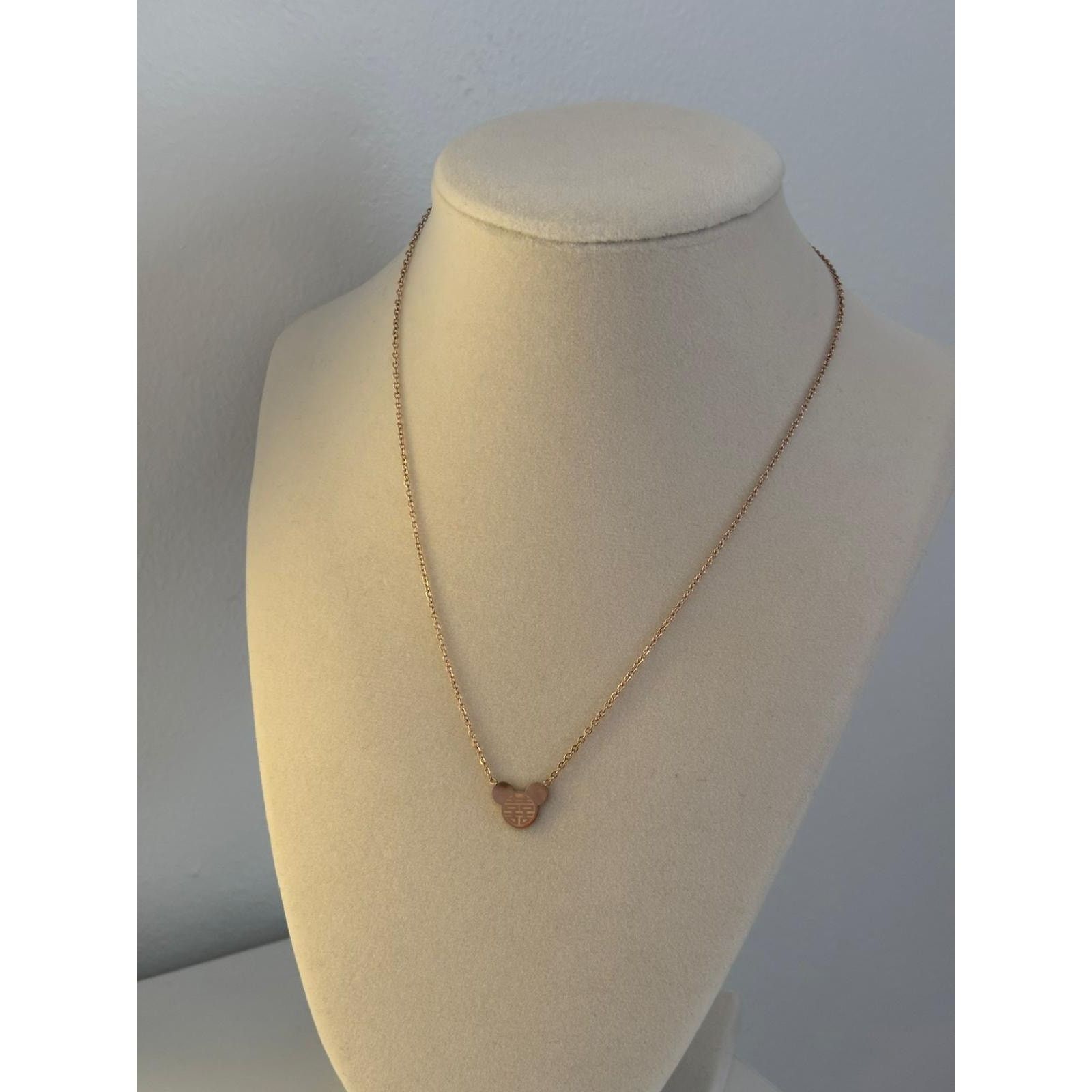 Other Gold Mouse Pendant Necklace Stainless Steel Cute Minimal Size ONE SIZE - 1 Thumbnail