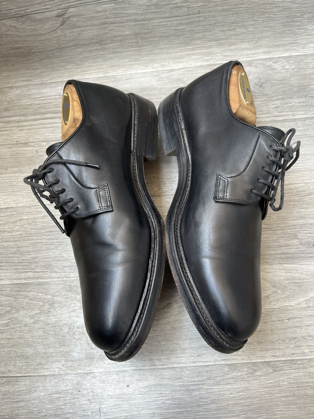 Carmina Carmina plain toe blucher oxford leather shoes sz 42 Size US 9 / EU 42 - 9 Thumbnail