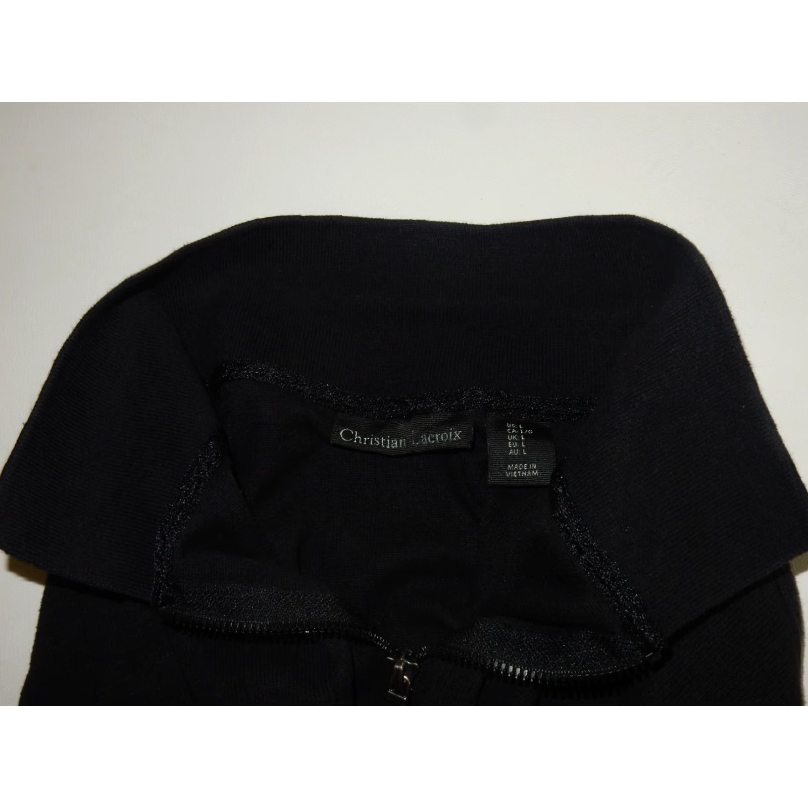Christian Lacroix VINTAGE Christian Lacroix Men's Polo Shirt Short Sleeve XL Black Cotton 90s Fashion Mens Size US XL / EU 56 / 4 - 4 Thumbnail