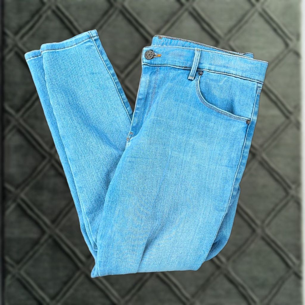 Mott & Bow Mott & Bow Jane Mid-Rise Skinny Jeans Women’s 32x28 Light Blue Denim Stretch Jeans City 5-Pocket Size 24" / US 00 / IT 34 - 1 Thumbnail