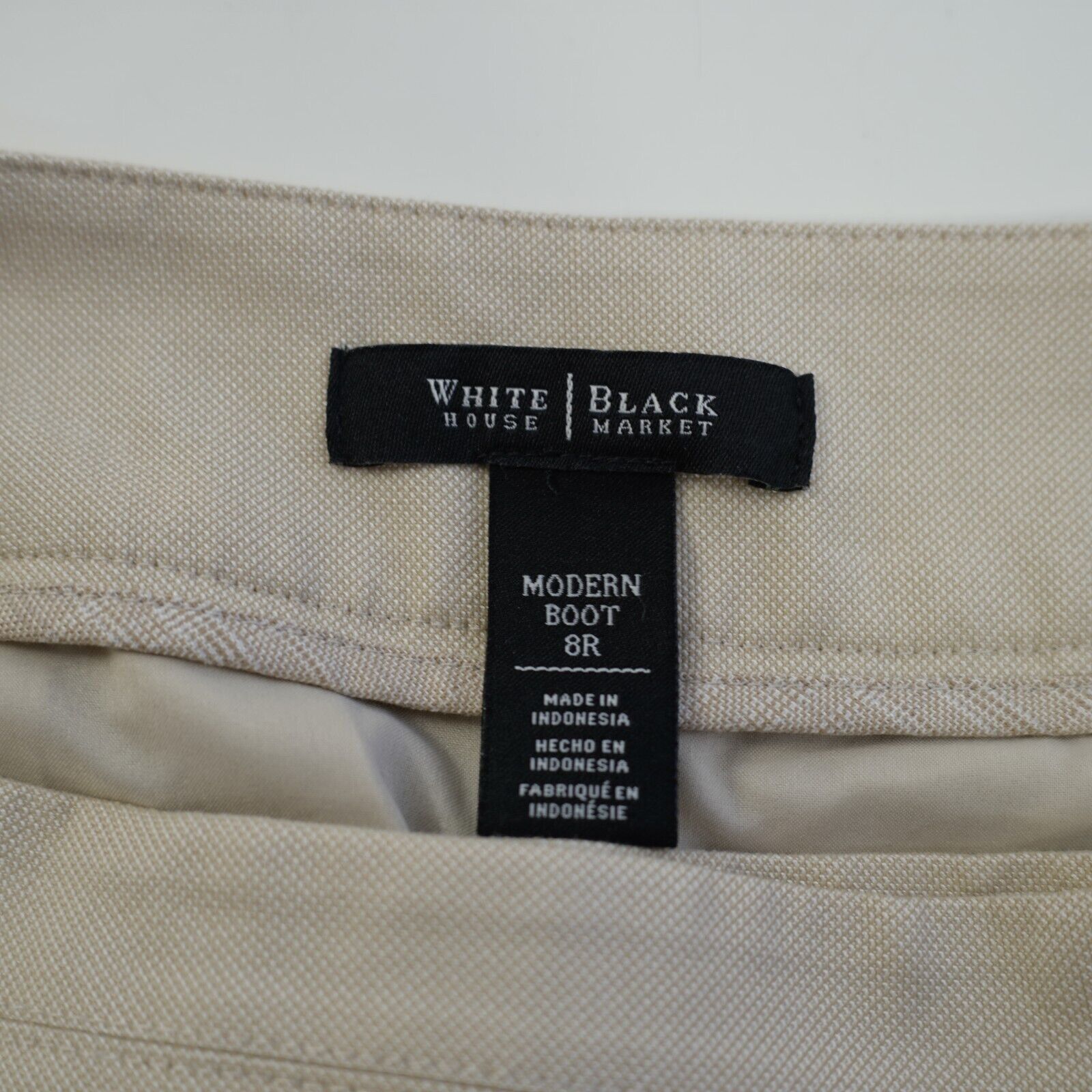 White House Black Market White House Black Market Cream Modern Boot 8R 32/32 Trousers Size 30" / US 8 / IT 44 - 5 Thumbnail