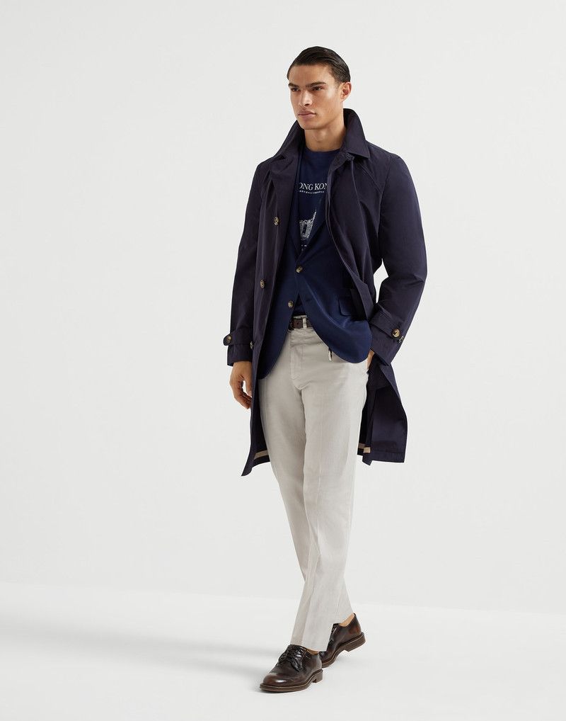 Brunello Cucinelli o1y0526 Crewneck T-Shirt in Navy Blue Size US XS / EU 42 / 0 - 5 Thumbnail