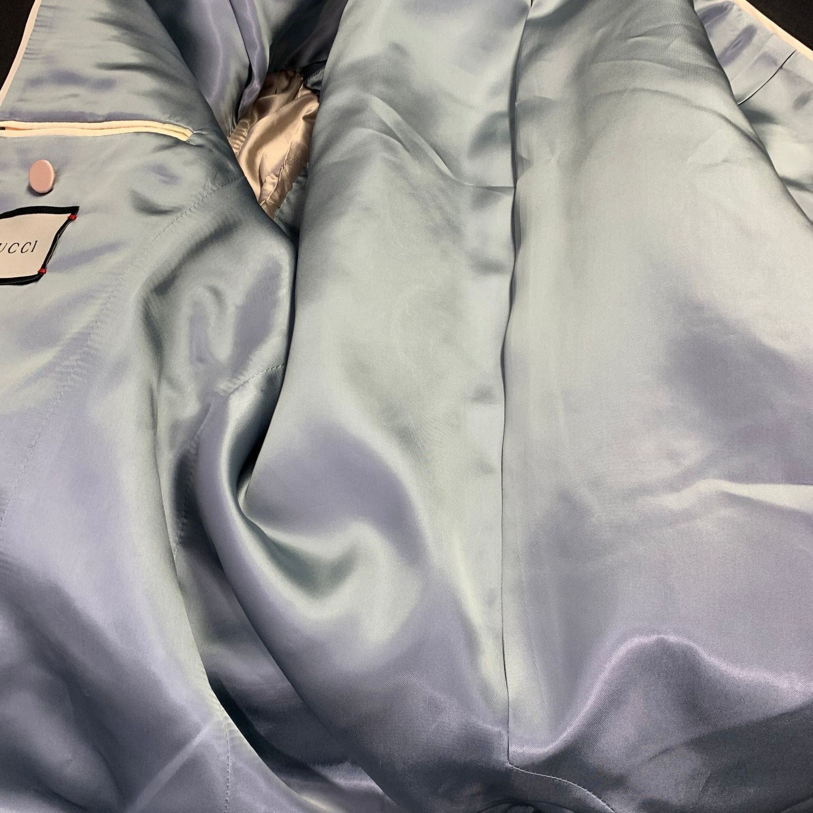 Gucci Size 36 Purple Black Jacquard Wool Silk Sport Coat Size 36R - 8 Thumbnail