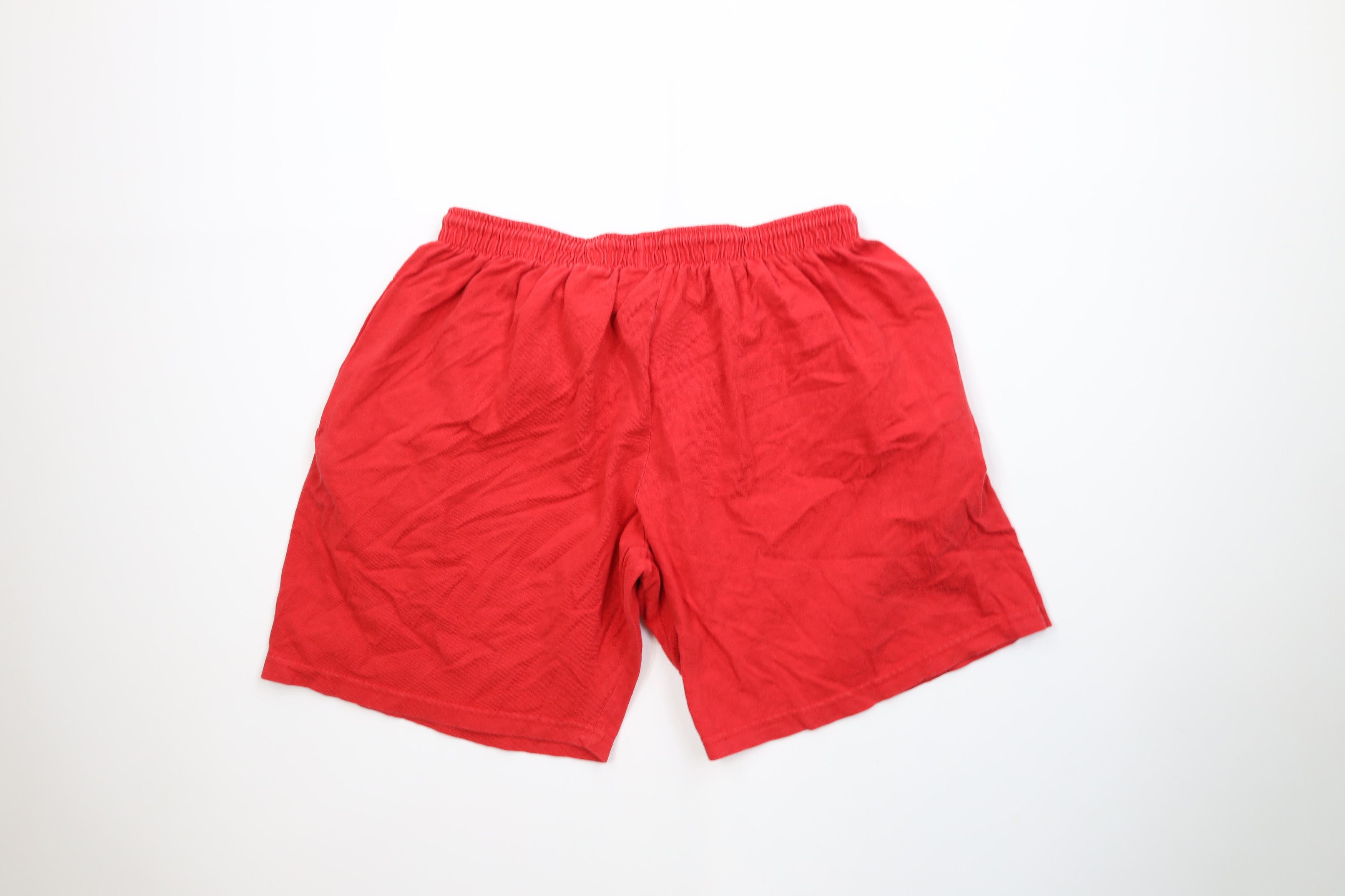 Vintage Vintage 90s University Above Knee Shorts Red Cotton USA Size US 34 / EU 50 - 10 Thumbnail