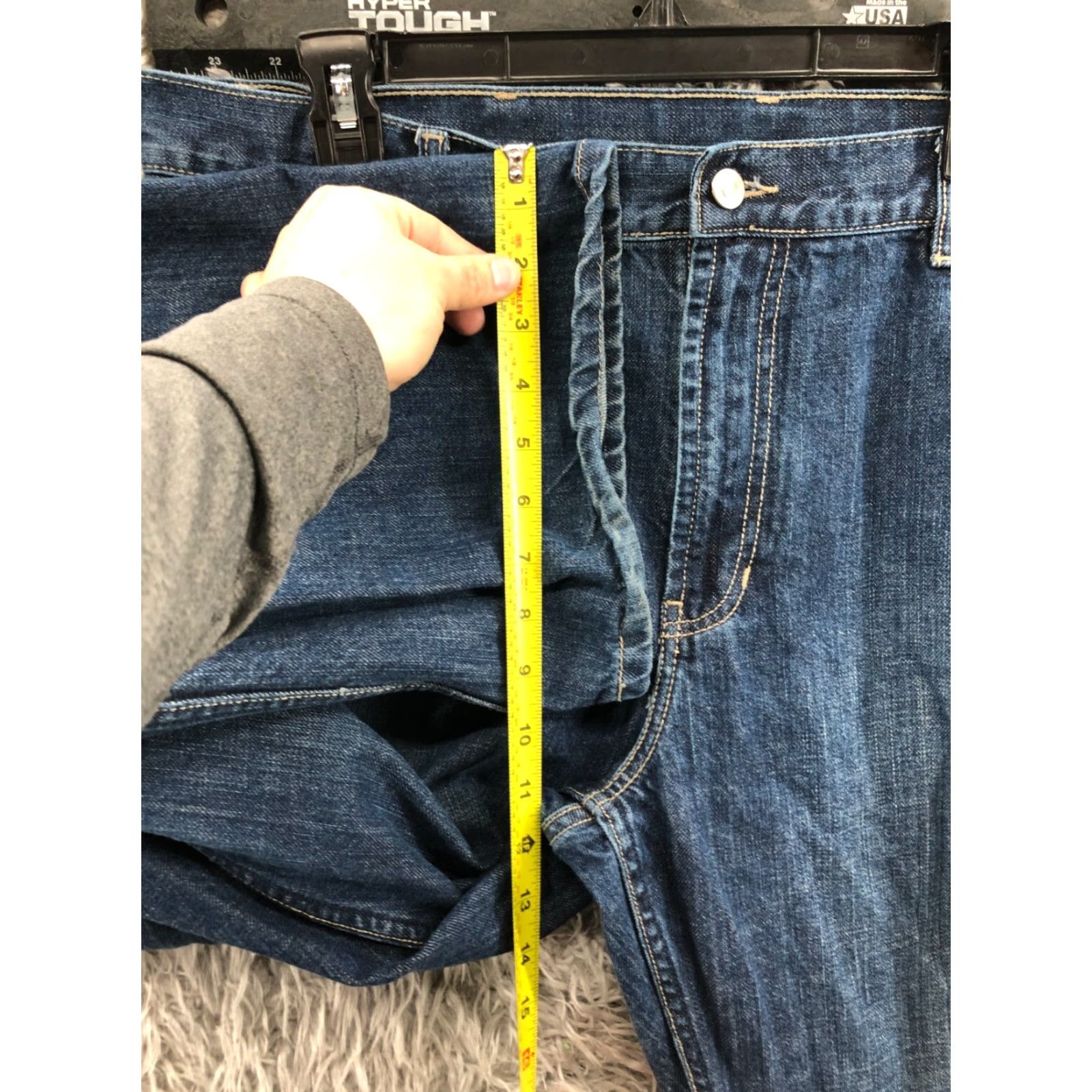 Vintage Structure Jeans Size 38x32 Mens Bootcut Regular Medium Wash Blue Size US 38 / EU 54 - 4 Thumbnail