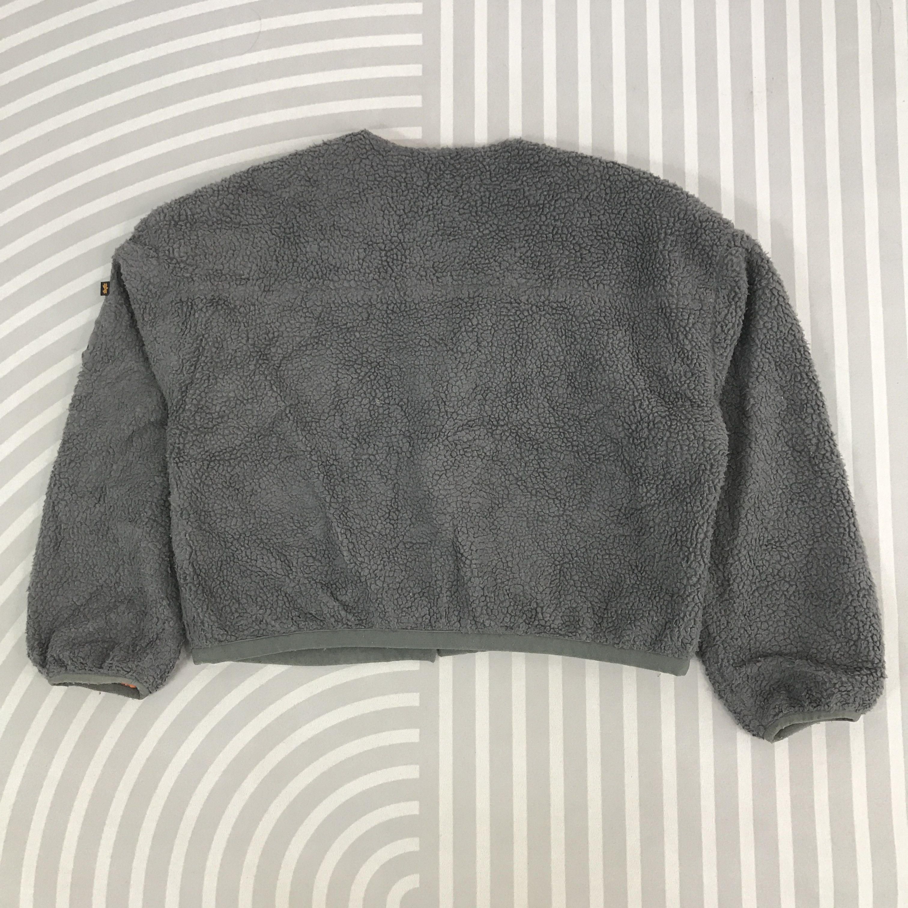 Alpha Industries × Vintage Vintage Alpha Industries sherpa fleece button Jacket Size US L / EU 52-54 / 3 - 3 Thumbnail
