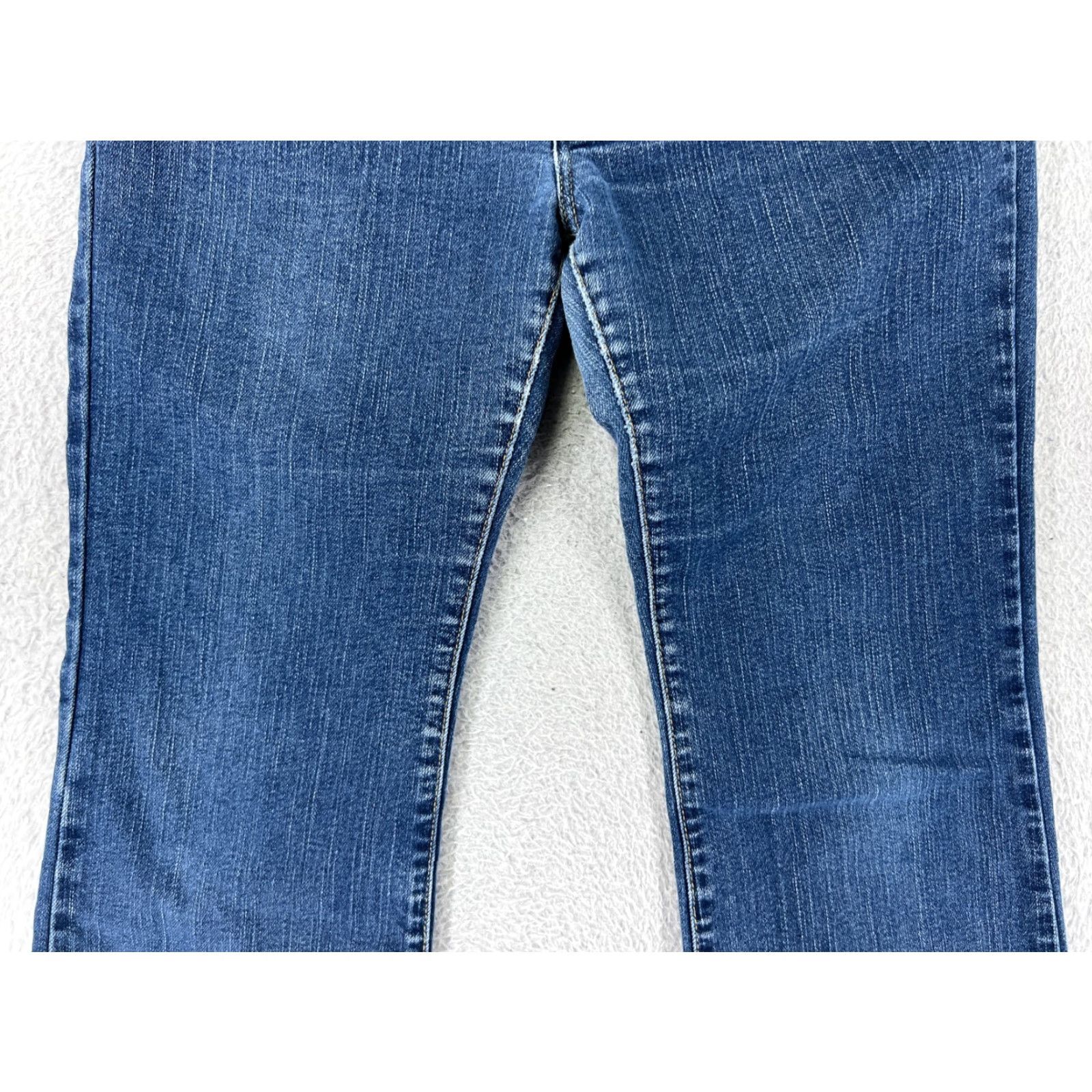 Tommy Hilfiger Tommy Hilfiger Jeans Womens 9 Blue Denim Bootcut Mid Rise 5-Pocket Design Distressed Stretch Cotton Blend Size 30" / US 8 / IT 44 - 7 Thumbnail