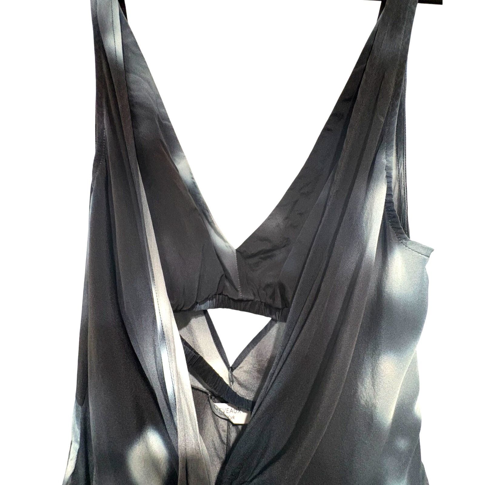 Deveaux DEVEAUX NEW YORK | Renada Twist Front Midi Dress Silk | Sz.6 Size M / US 6-8 / IT 42-44 - 3 Thumbnail