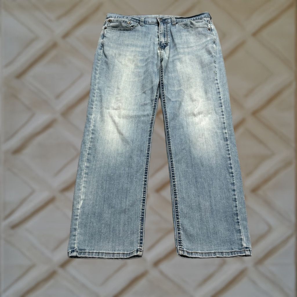 Levi's Levi's 541 Athletic Fit Straight Denim Jeans Mens 34x30 Blue Light Wash Casual Shirt Pants? Size US 30 / EU 46 - 1 Thumbnail