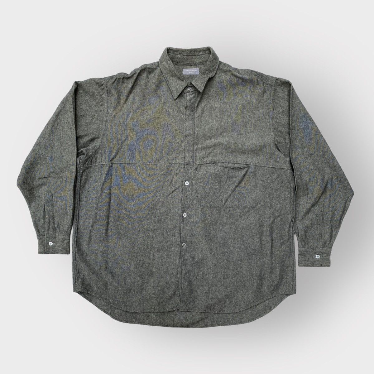 Comme des Garcons Vintage 90’s CDG Homme Wool/Rayon Oversize Shirt Size US L / EU 52-54 / 3 - 2 Thumbnail
