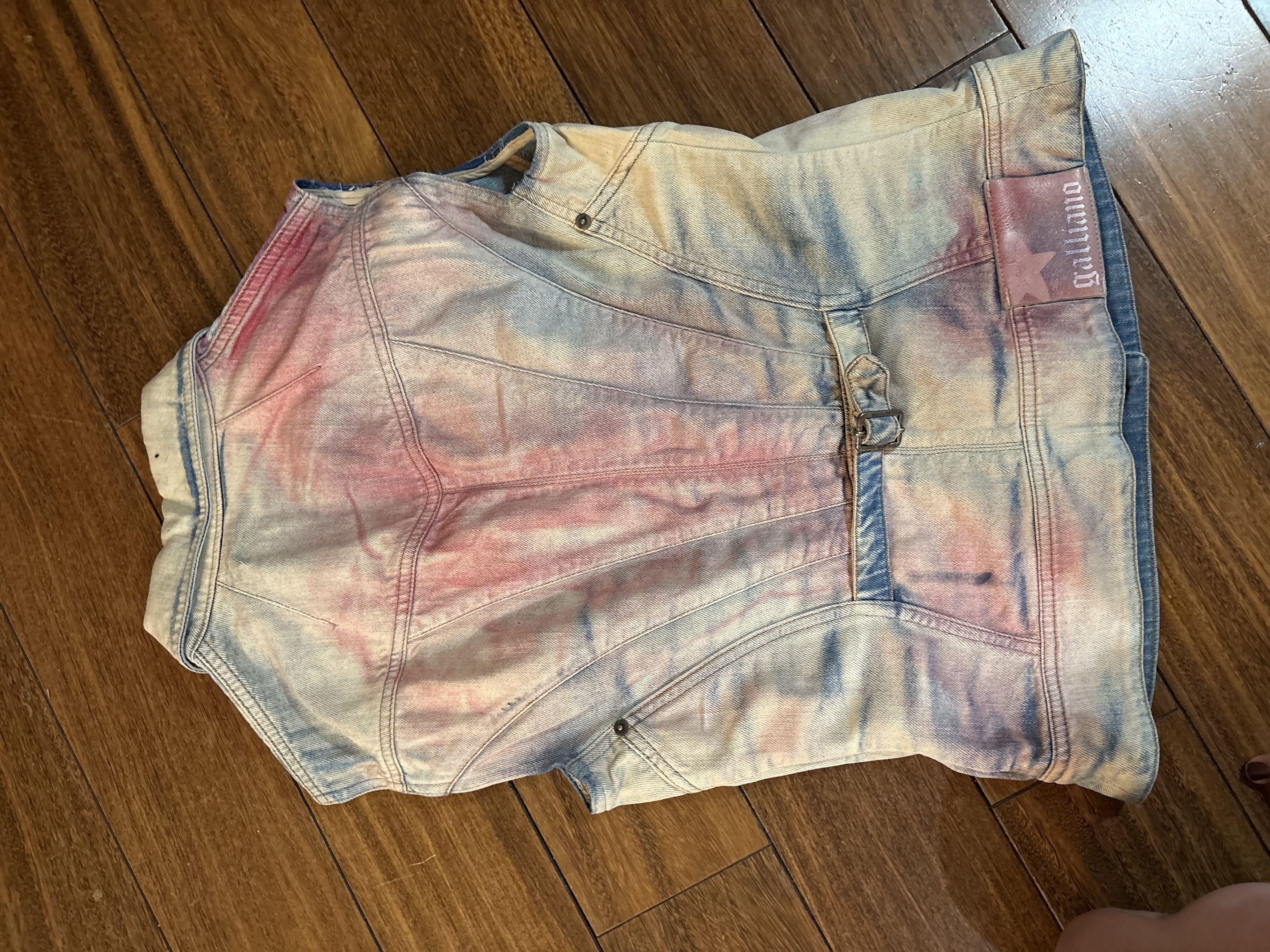 John Galliano John Galliano jeans with jeans vest 2009 Size 25" / US 0 / IT 36 - 10 Thumbnail