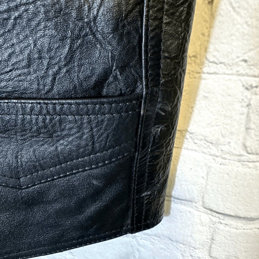 Vintage VINTAGE No Brand Leather Vest Biker Women's XL Black Snap Pockets A-1 Motorcycle Size XL / US 12-14 / IT 48-50 - 7 Thumbnail