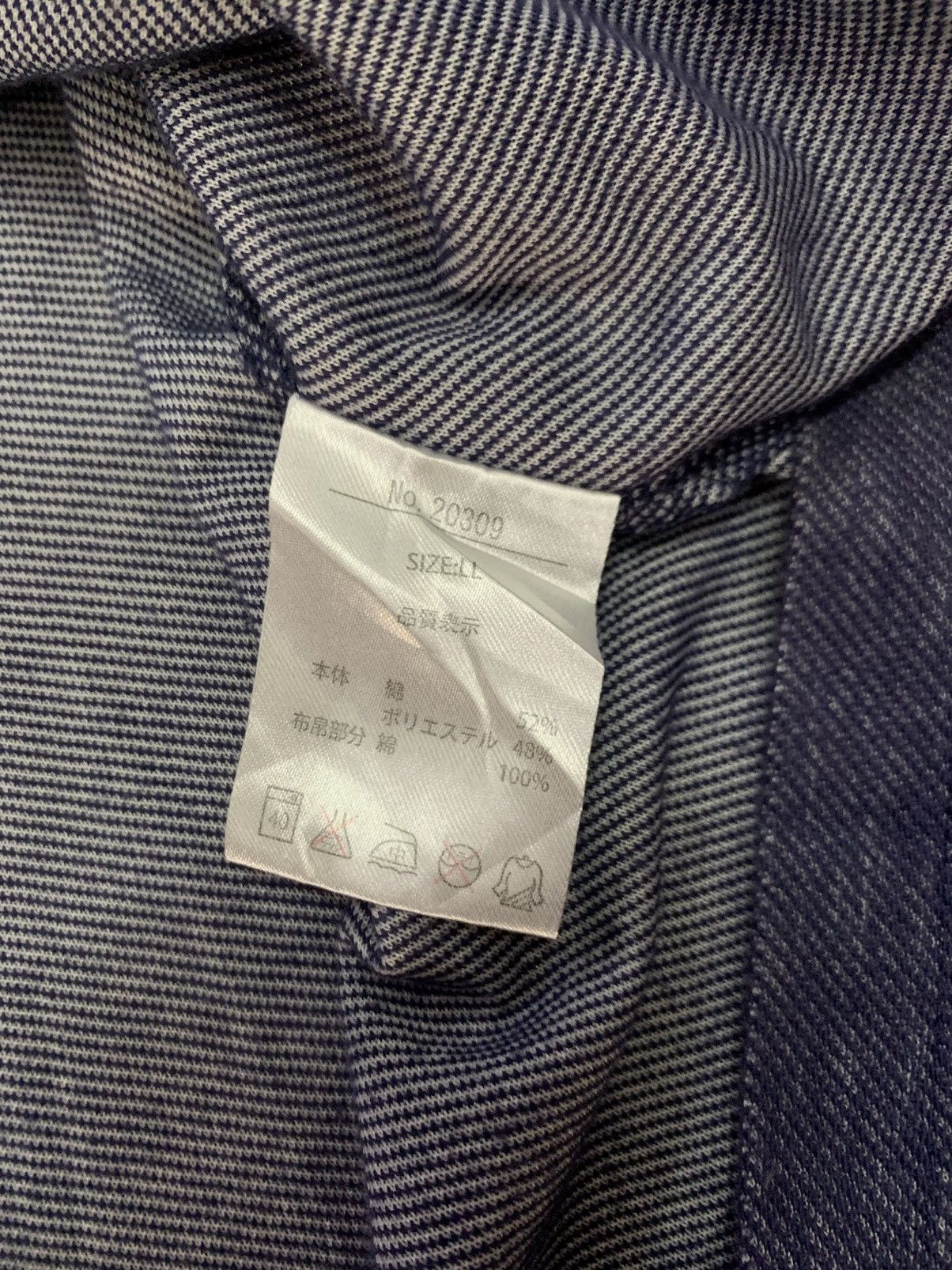 Kansai Yamamoto Kansai Yamamoto Denim Polo (RARE) Size US L / EU 52-54 / 3 - 5 Thumbnail