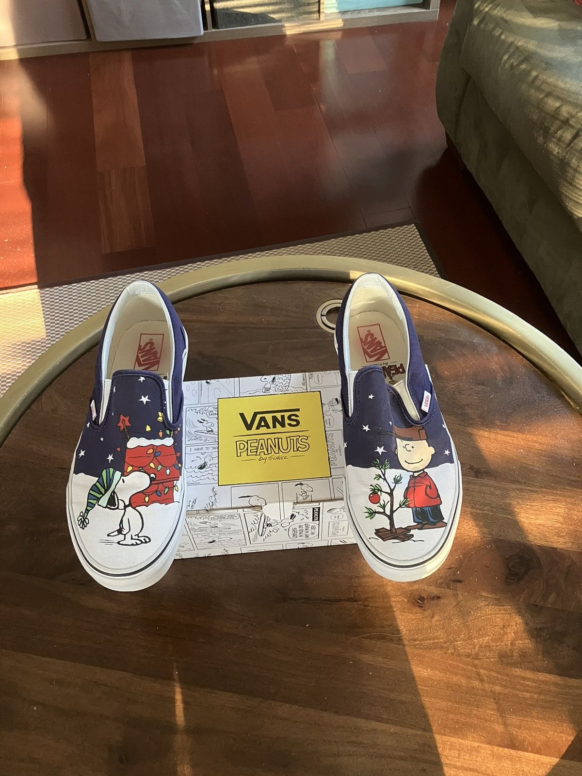 Vans Vans x Peanuts Charlie Brown Christmas Men s Size 11 Slip On Grailed