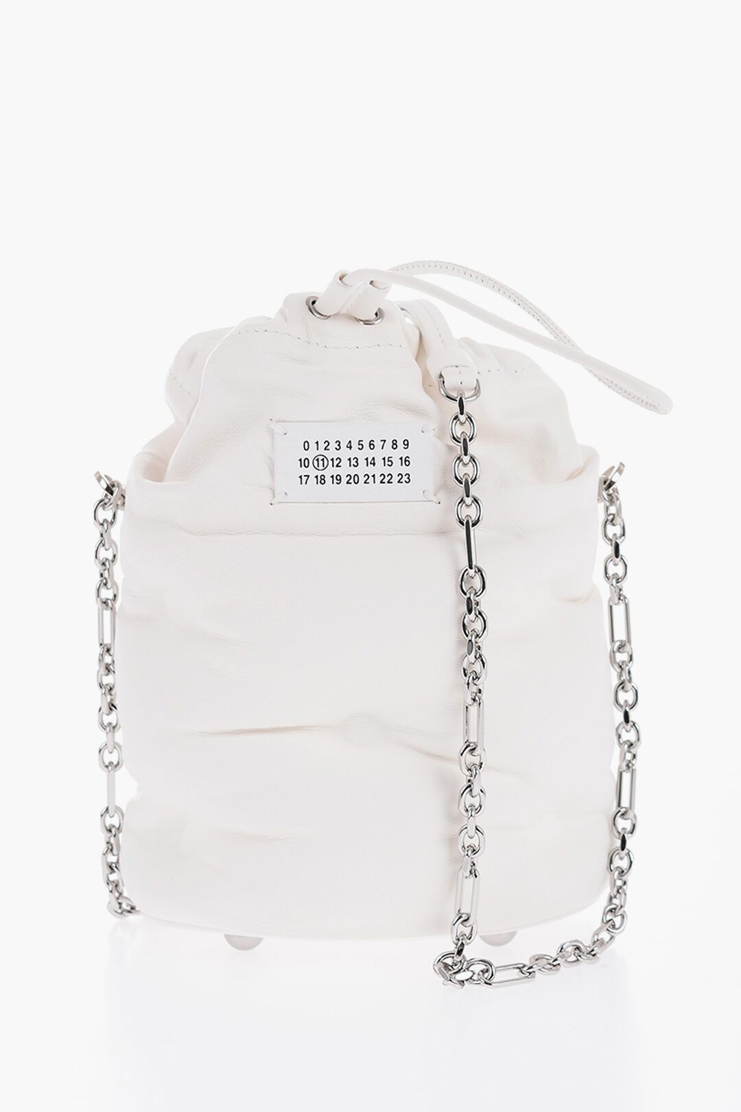 ショルダーバッグ・ポシェット MAISON MARGIELA Chalk Leather And Fabric 5Ac Bucket Bag Maison Margiela - 5AC Bucket Bag | HBX - Globally Curated