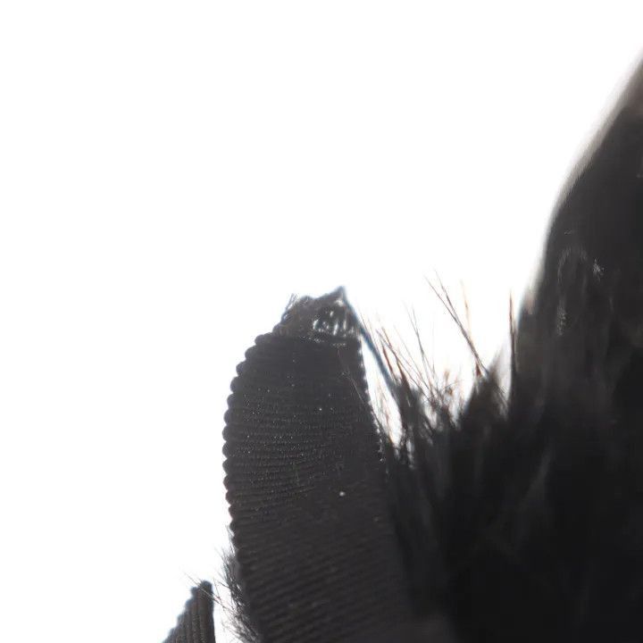 Louis Vuitton Louis Vuitton Black Fur Detail High Heels -2508 Size US 4 / IT 34 - 6 Thumbnail
