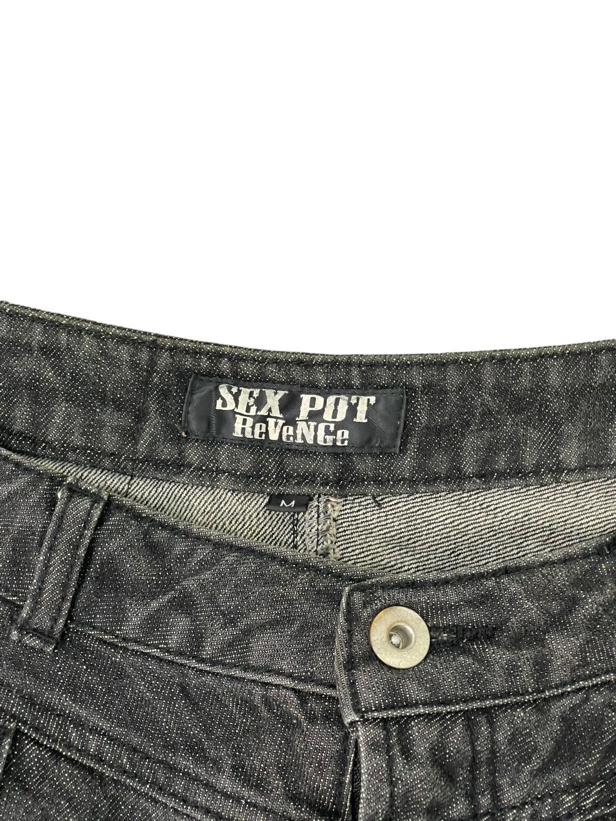 Japanese Brand Hagi Jeans Sex Pot Revenge Anarchy Distress Denim 8🟦4 Size US 30 / EU 46 - 10 Thumbnail