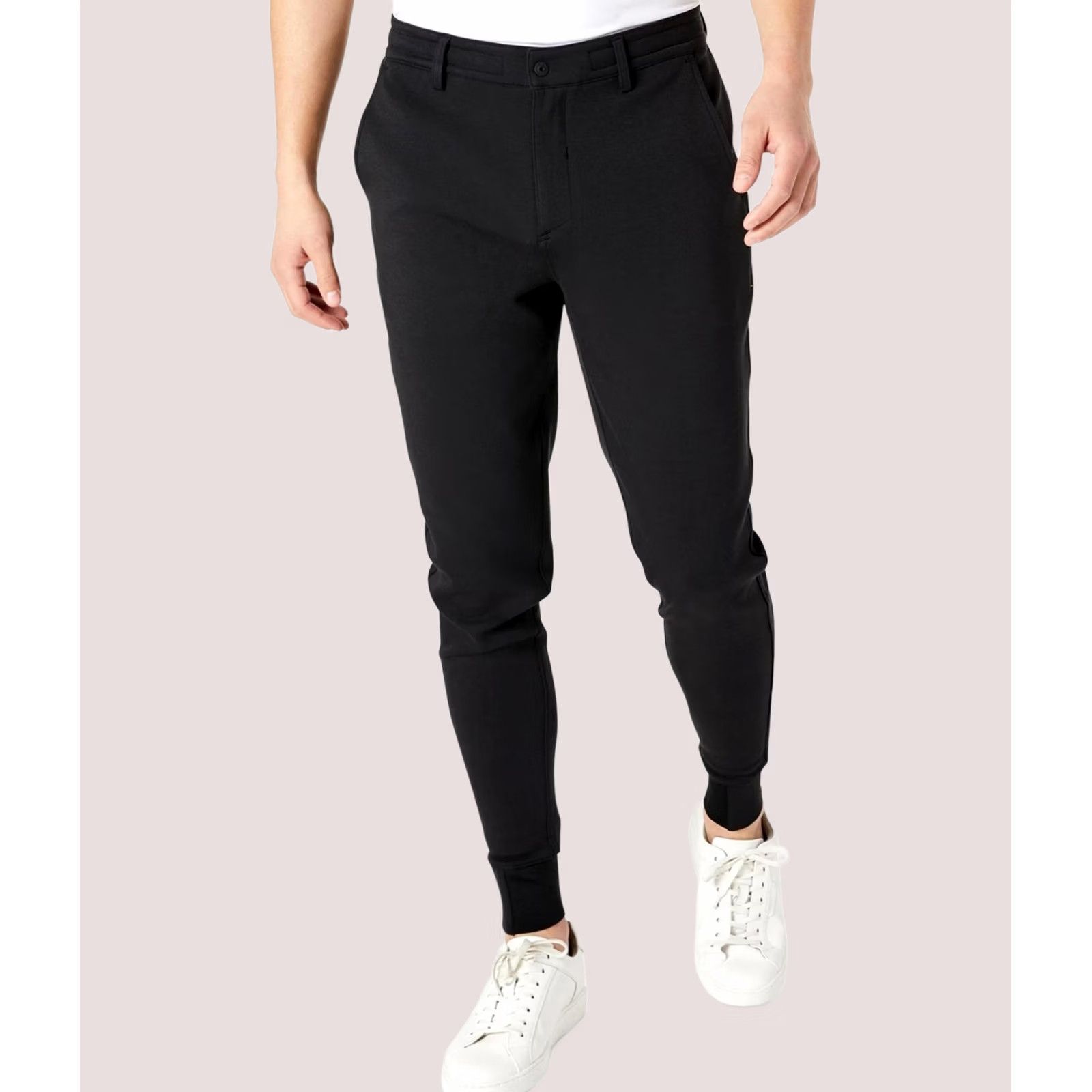 Kenneth Cole Kenneth Cole Mens Black Stretch Jogger Casual Pants S x 29L Size US 29 - 1 Thumbnail