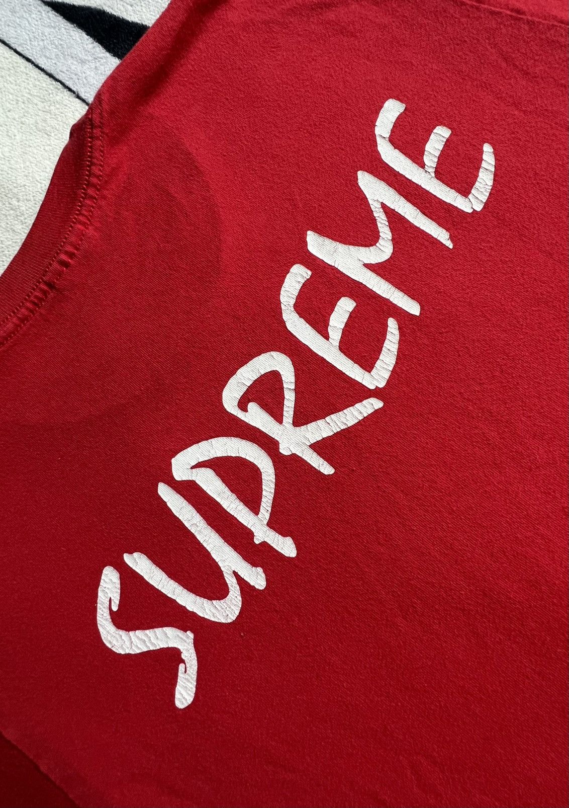Supreme SS16 Supreme St Ides Tee Red Medium - Pre-Owned Size US M / EU 48-50 / 2 - 4 Thumbnail