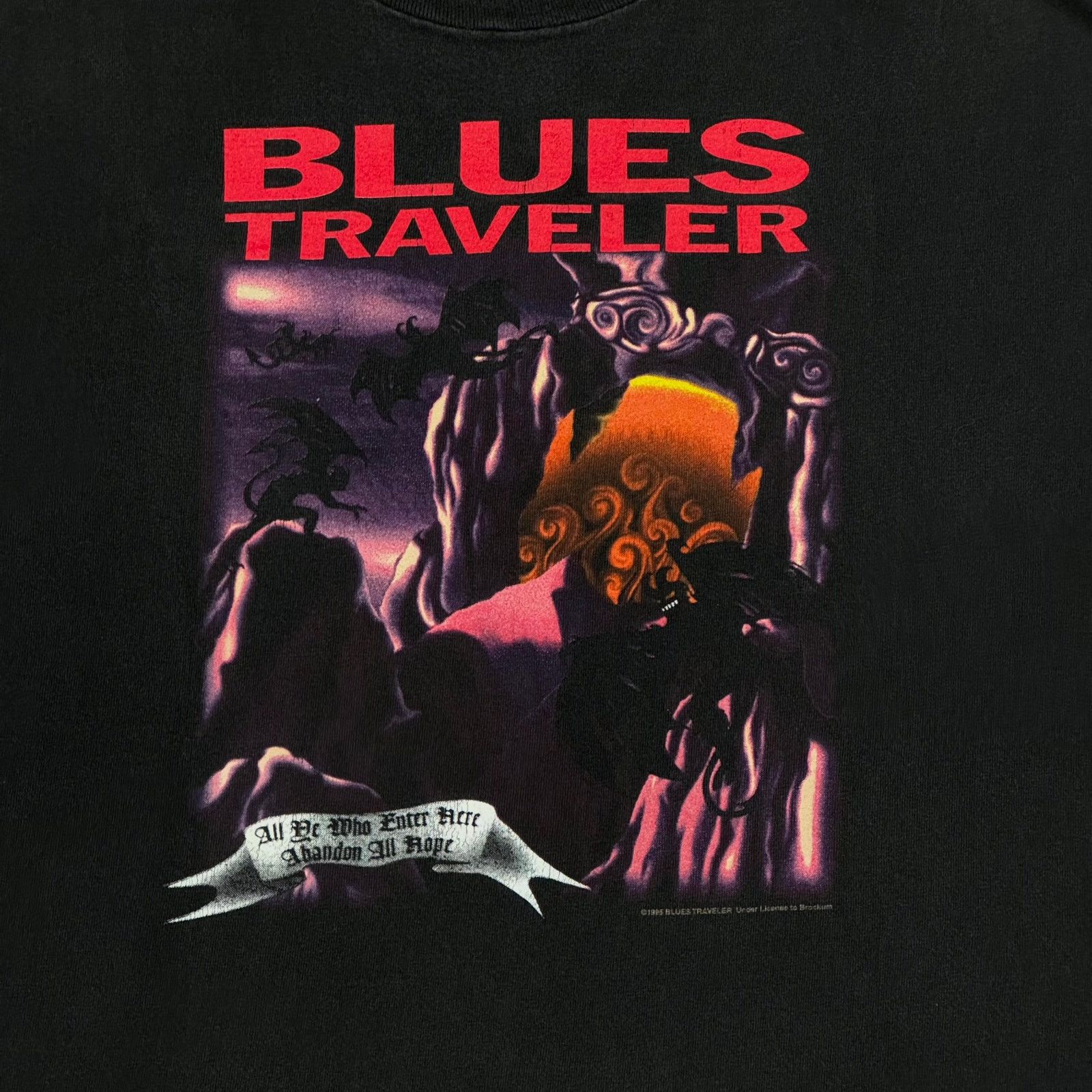 1995 Blues Traveler Tshirt Halloween - Vintage