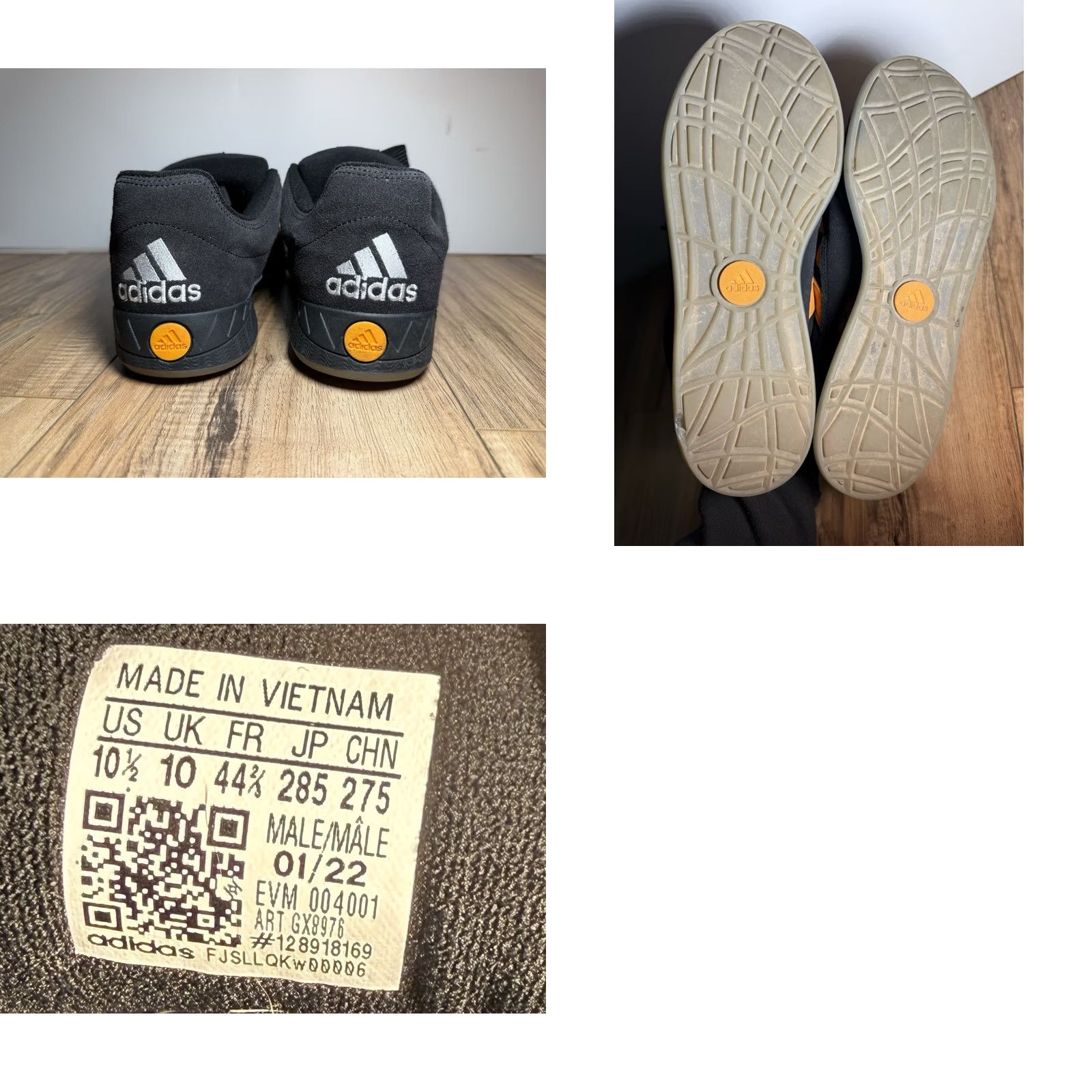 Adidas Adidas Jamal Smith x Adimatic Black Orange Rush Sneaker US 10.5 Men’s Size US 10 / EU 43 - 8 Thumbnail