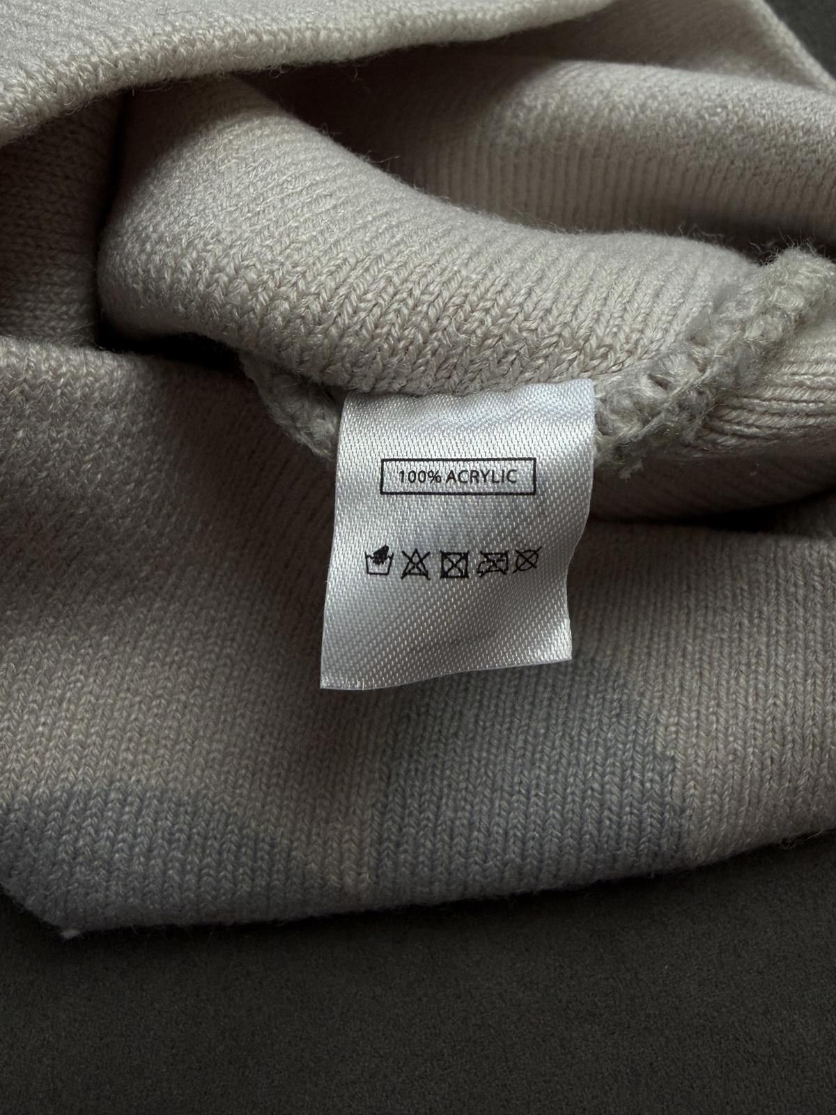 Japanese Brand Y2k LABROS Symbol Logo No Cuff Knit Gray Beanie Hat OS Size ONE SIZE - 7 Thumbnail