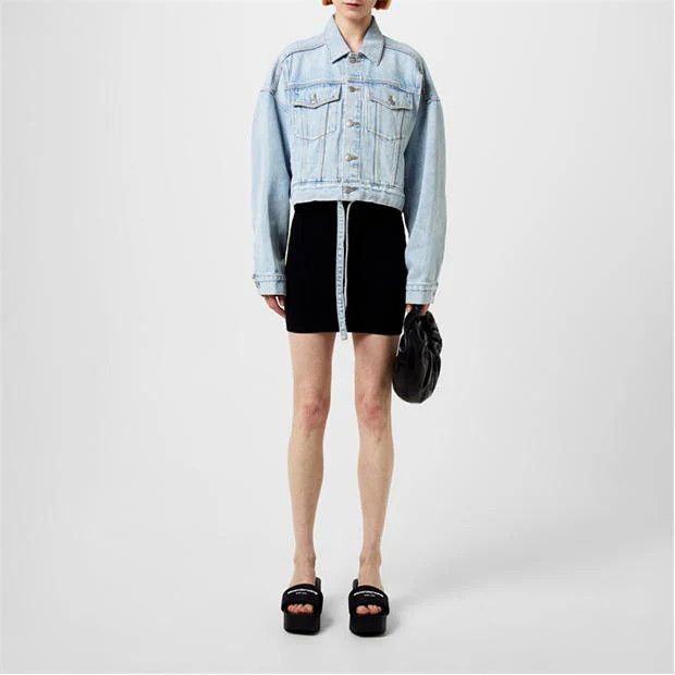 Alexander Wang o1g2r1mq0824 Trucker Denim Jackets in Light Blue Size M / US 6-8 / IT 42-44 - 6 Thumbnail