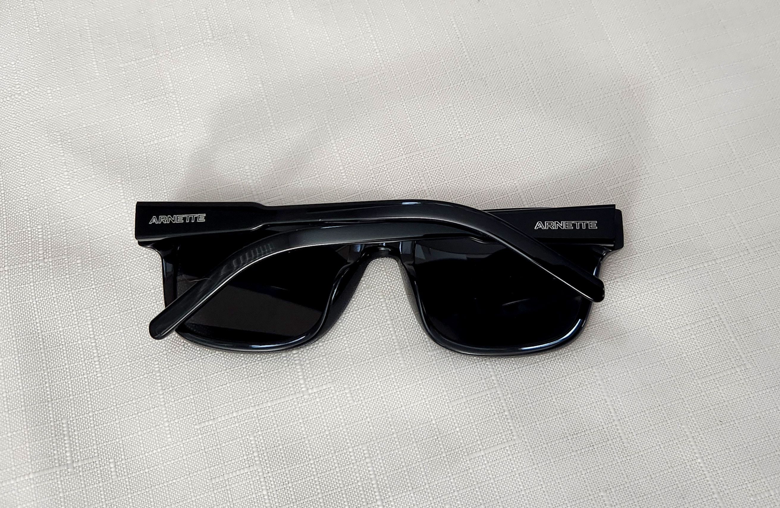 Arnette × Rap Tees Arnette X Post Malone Post Malone Shiny Black Sunglasses Size ONE SIZE - 6 Thumbnail