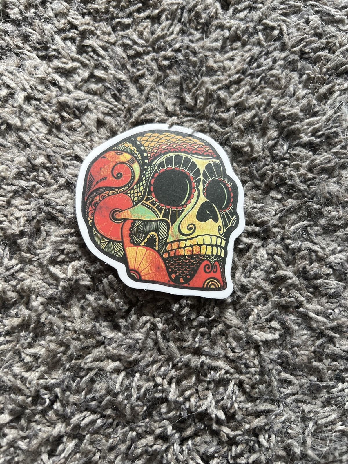 Hypebeast Grunge Skull Sticker Size ONE SIZE - 1 Thumbnail