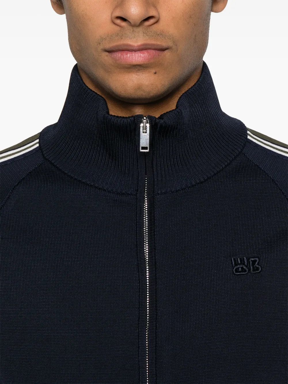 Wales Bonner o1h1sh10525 Tide Track Jacket in Navy Blue Size US XL / EU 56 / 4 - 5 Thumbnail