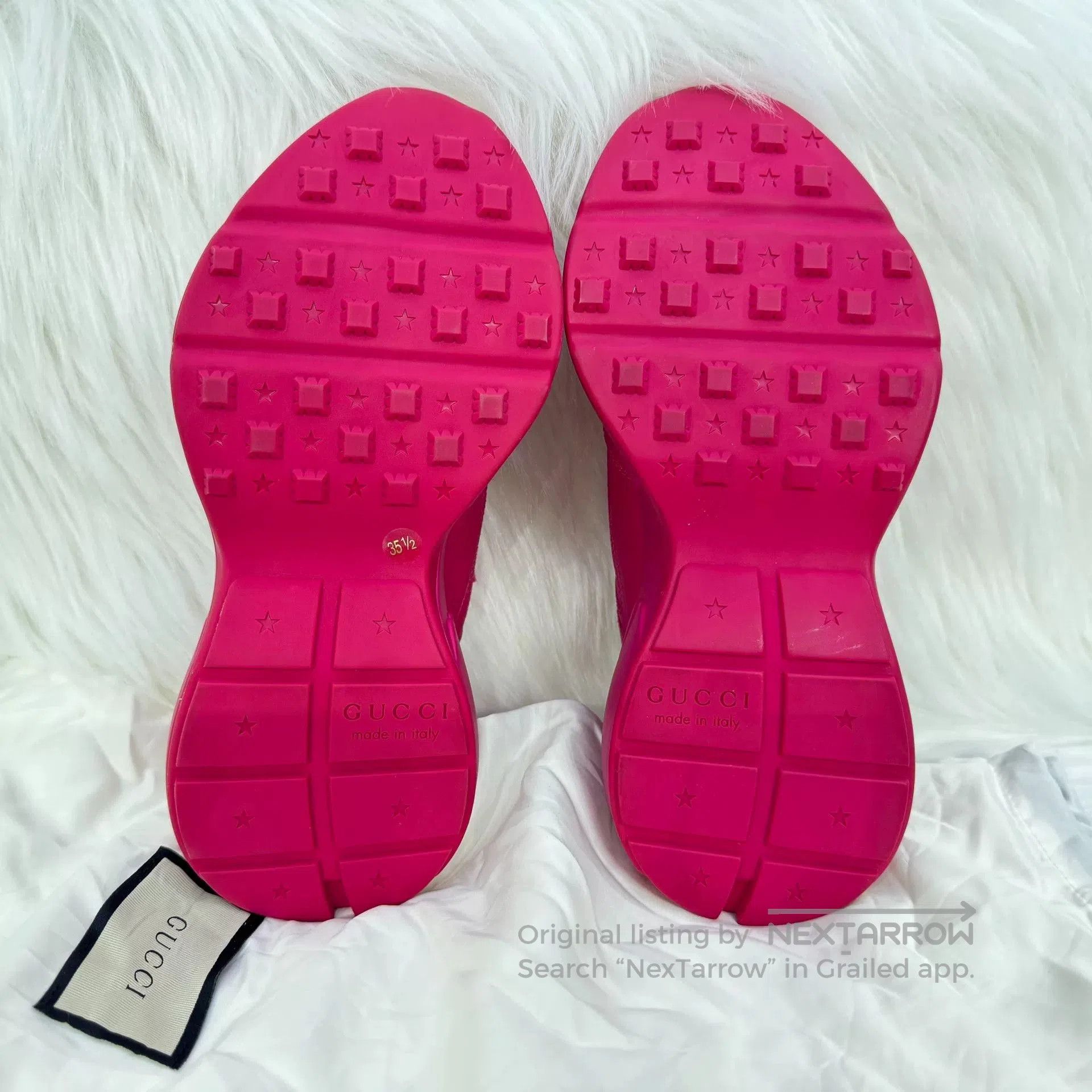 Gucci Gucci Pink Belt Dad Shoes. Size US 5 / IT 35 - 4 Thumbnail