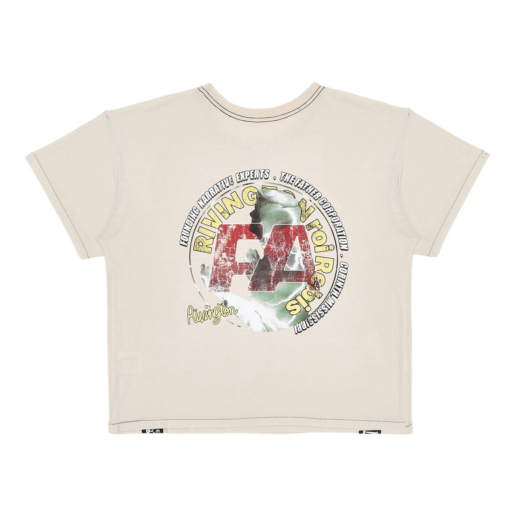Founding Narrative Logo Short Sleeve Tee Shirt Grey Multi