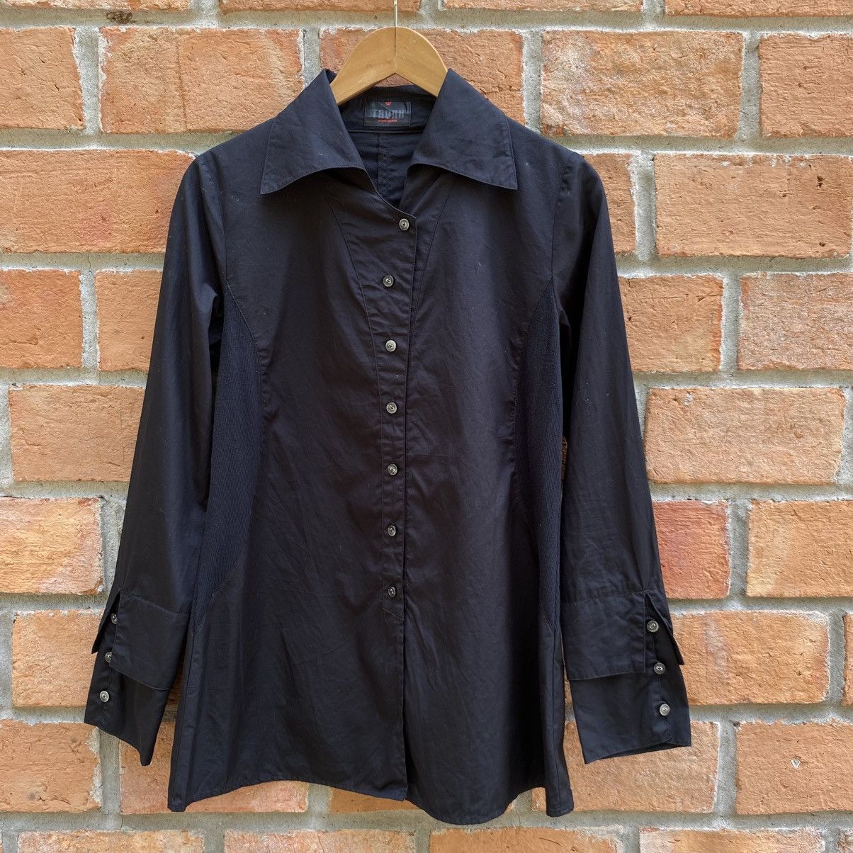 Trunk Ltd TRUNK Black Long-Sleeve Collared Shirt Size XS / US 0-2 / IT 36-38 - 16 Thumbnail
