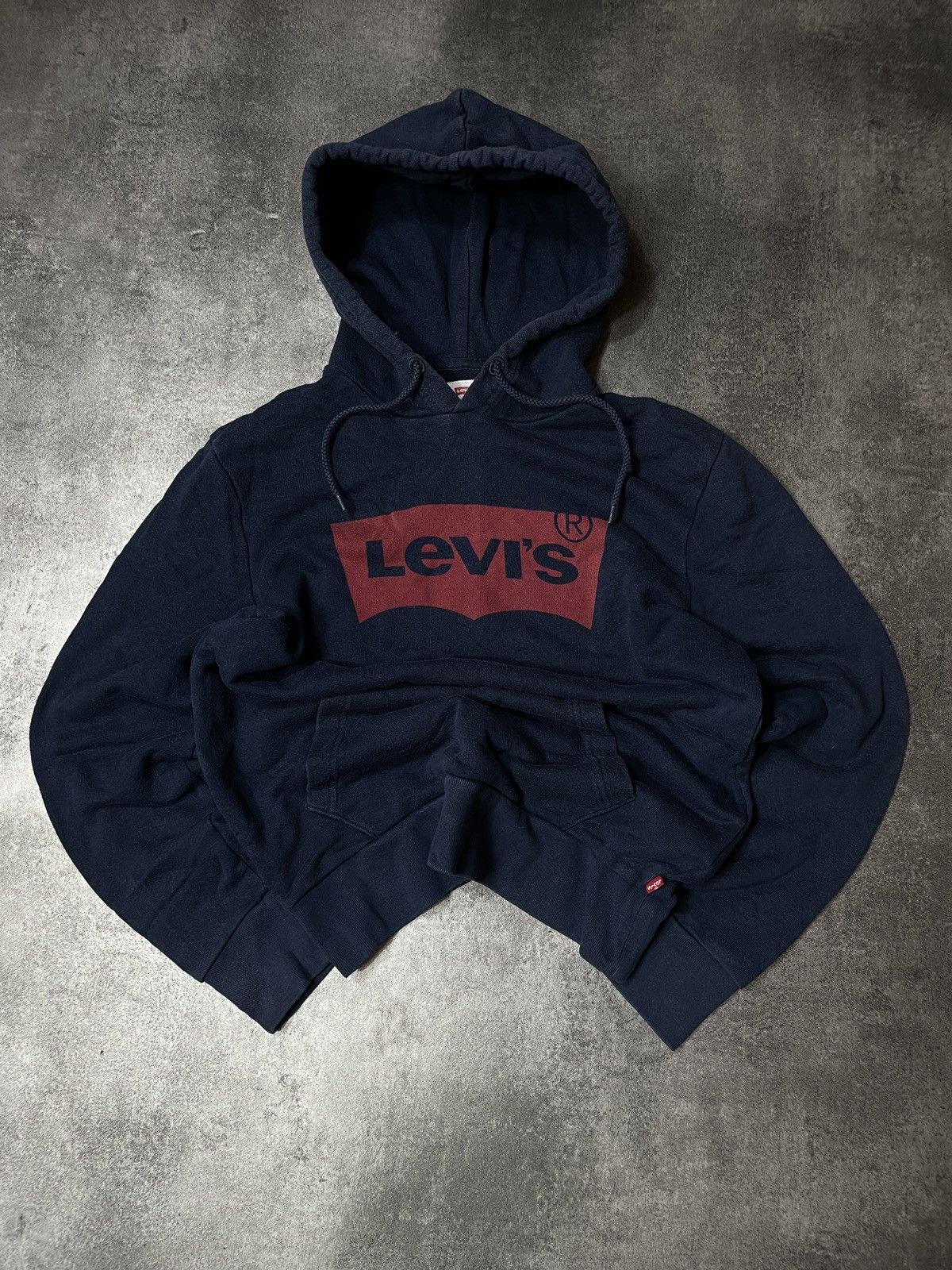 Levi's Levis Hoodie Big Logo Spellout y2k Size US S / EU 44-46 / 1 - 1 Thumbnail