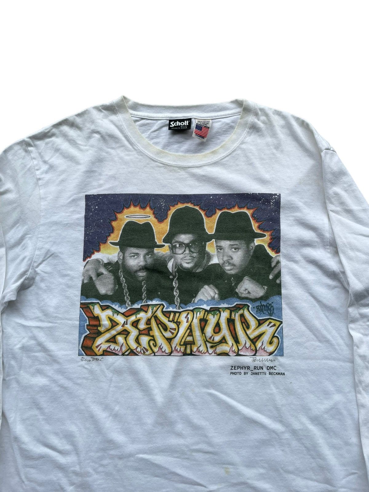 RUN DMC × Zephyr Zephy Run Dmc Long Sleave Tshirt Size US L / EU 52-54 / 3 - 3 Thumbnail