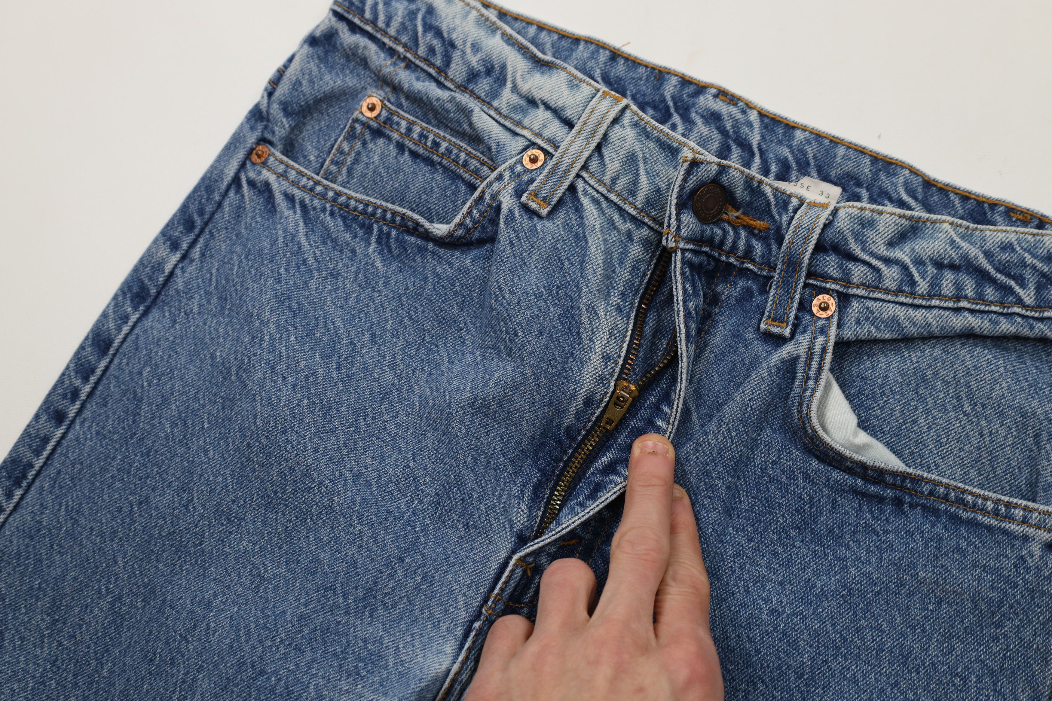 Levi's Vintage 90s Levis 505 Orange Tab Regular Straight Leg Jeans Size US 30 / EU 46 - 6 Thumbnail