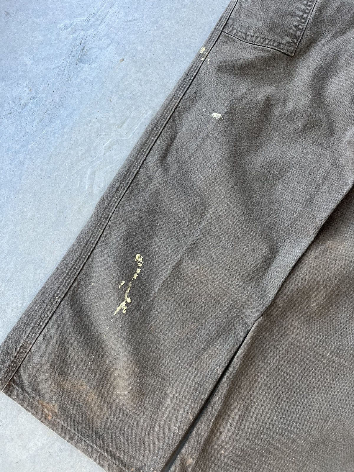 Carhartt Vintage 00s Carhartt Brown Paint Splattered Workwear Pants Size US 36 / EU 52 - 5 Thumbnail