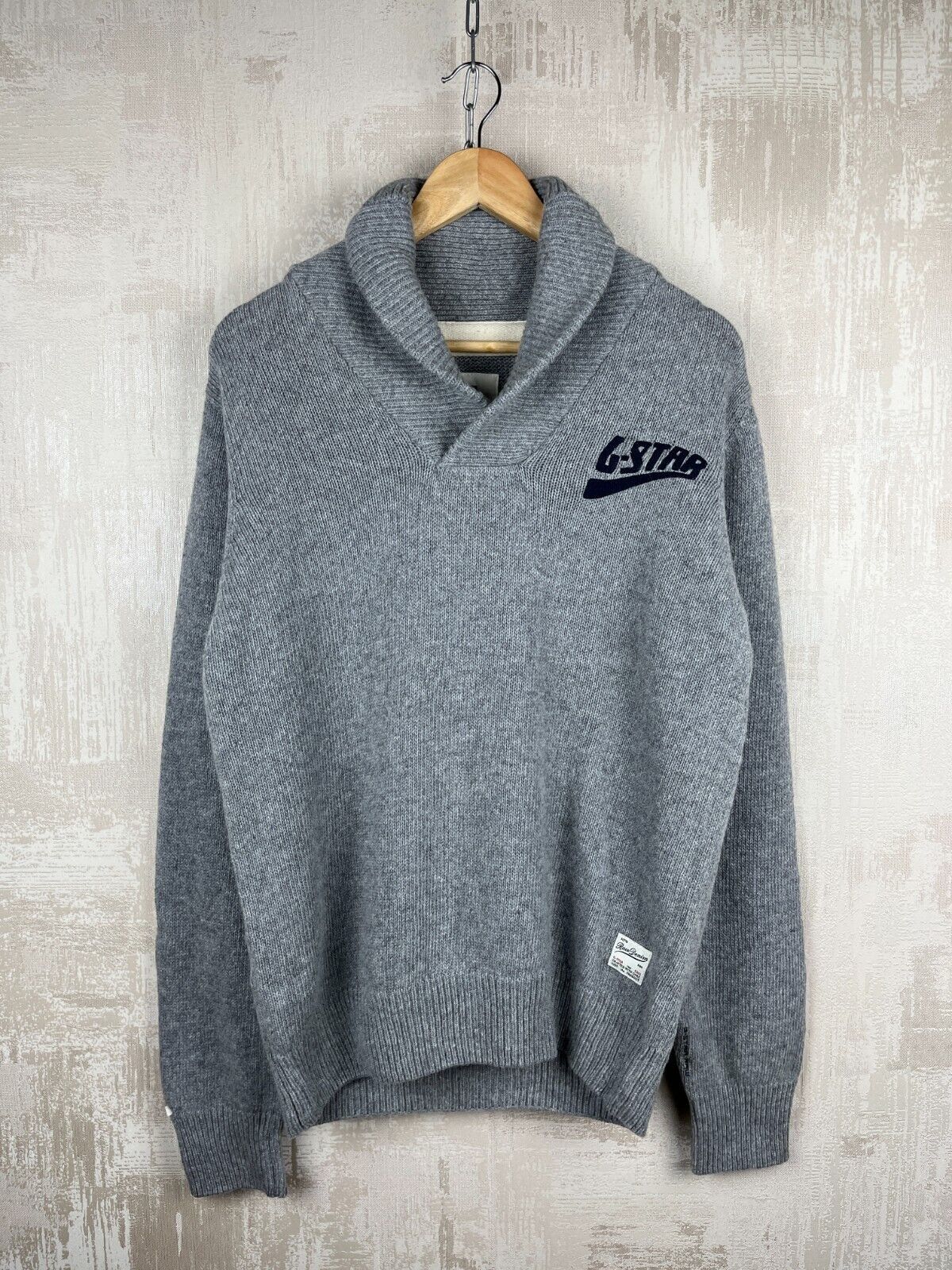 G-Star G-Star RAW Pippen Shawl Collar Knit L/S Sweater Wool Blend Size US L / EU 52-54 / 3 - 2 Thumbnail