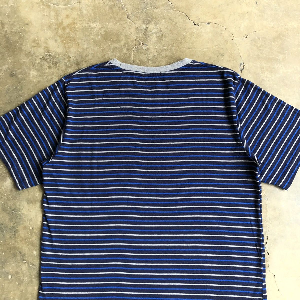 Japanese Brand 2000s Kansai Yamamoto Japan Pocket Stripe T-shirt Size US L / EU 52-54 / 3 - 7 Thumbnail