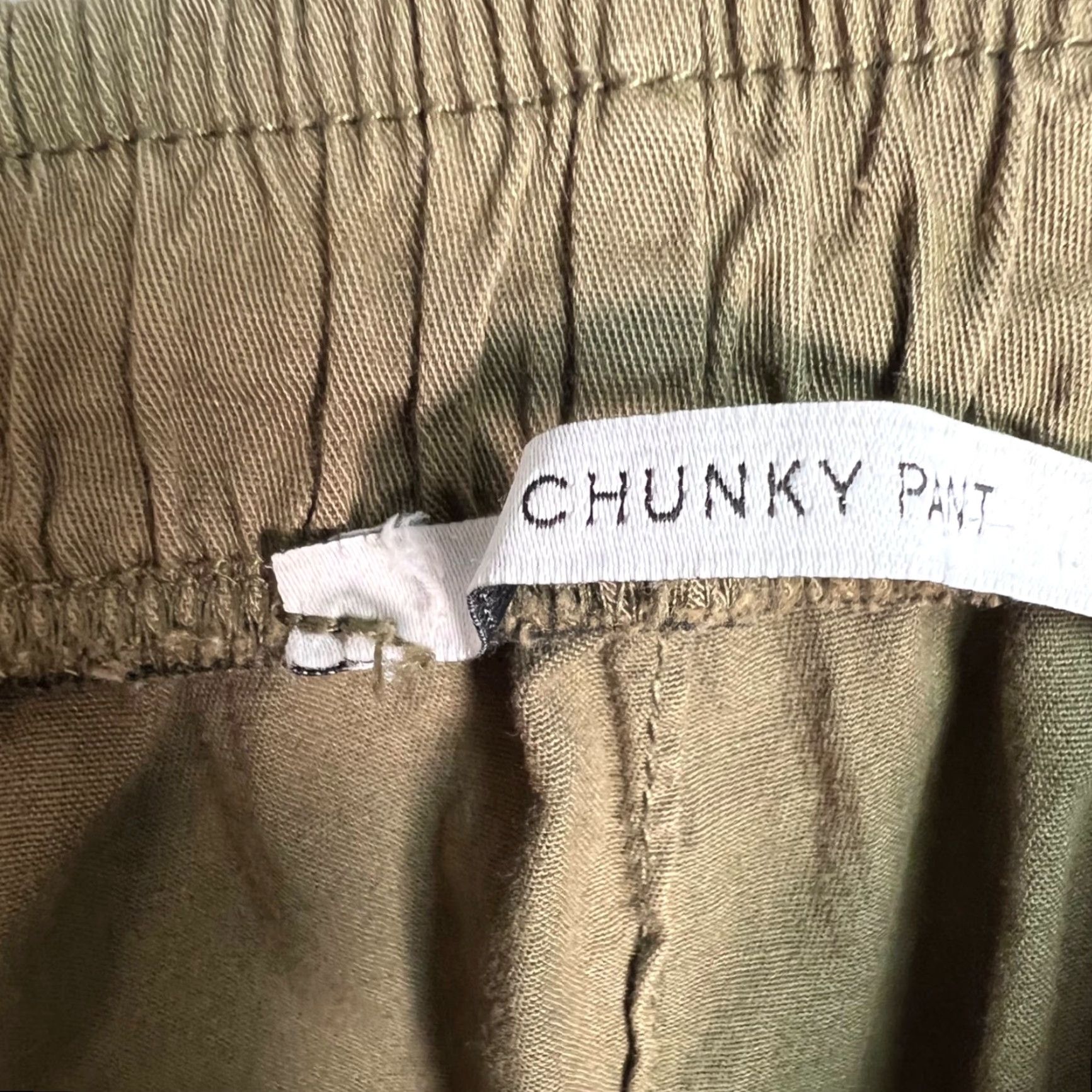 Bershka Bershka Womens Size XL Olive Green Chunky Fit Jogger Pants W/ Adjustable Hem Size 40" / US 18 - 5 Thumbnail