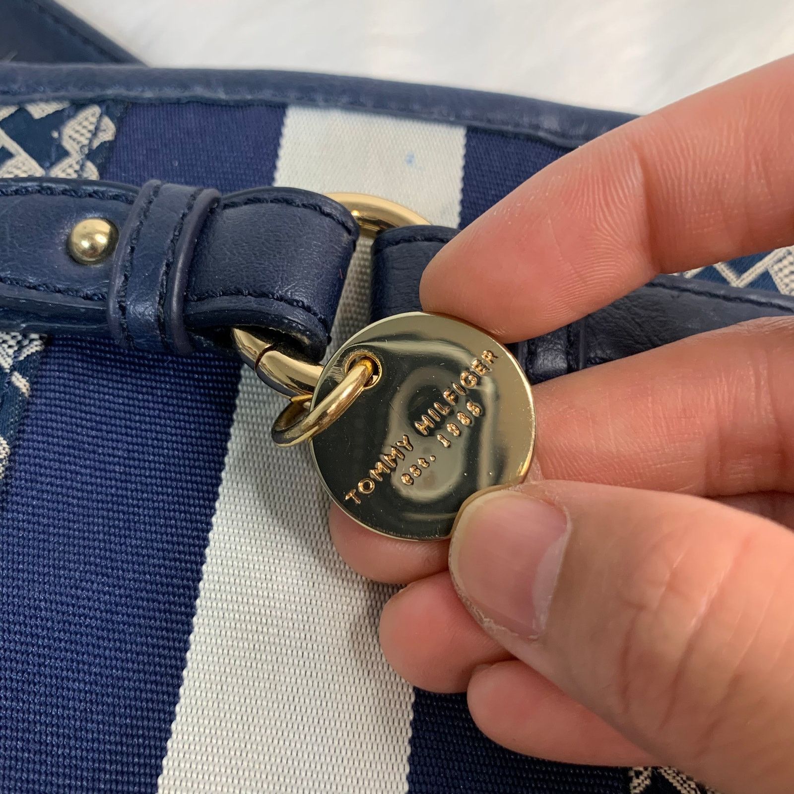 Tommy Hilfiger Tommy Hilfiger Blue Purse Size ONE SIZE - 8 Thumbnail