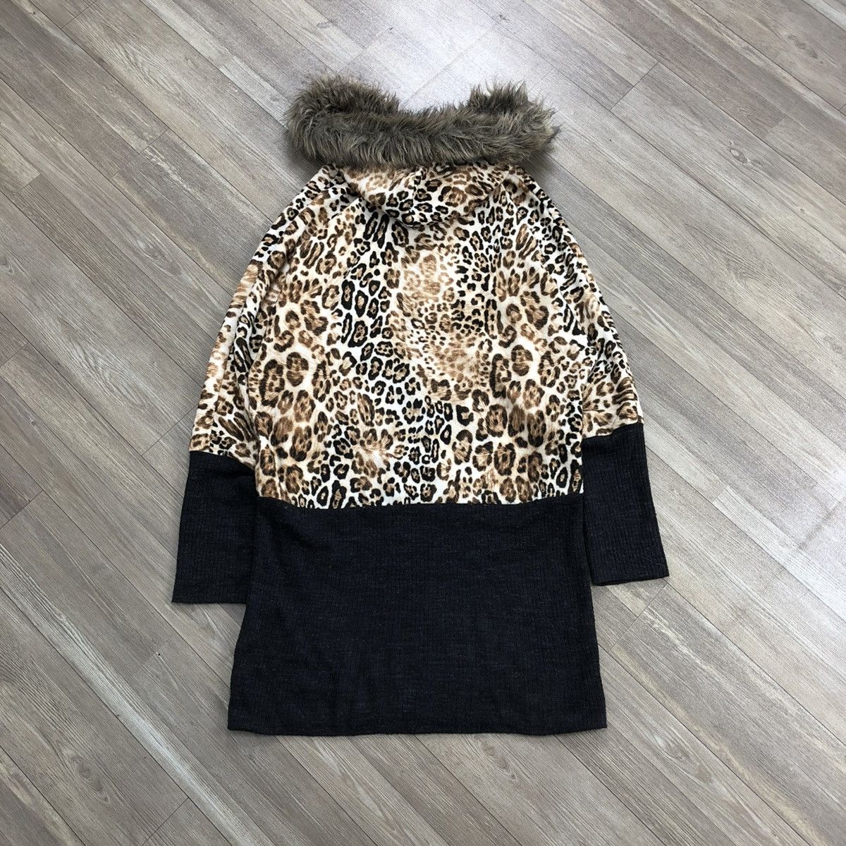 If Six Was Nine × Japanese Brand × Le Grande Bleu (L.G.B.) 2000s Hysteric Glamour Gothic LGB Leopard Fur ZipHoodie Long Size US M / EU 48-50 / 2 - 15 Thumbnail