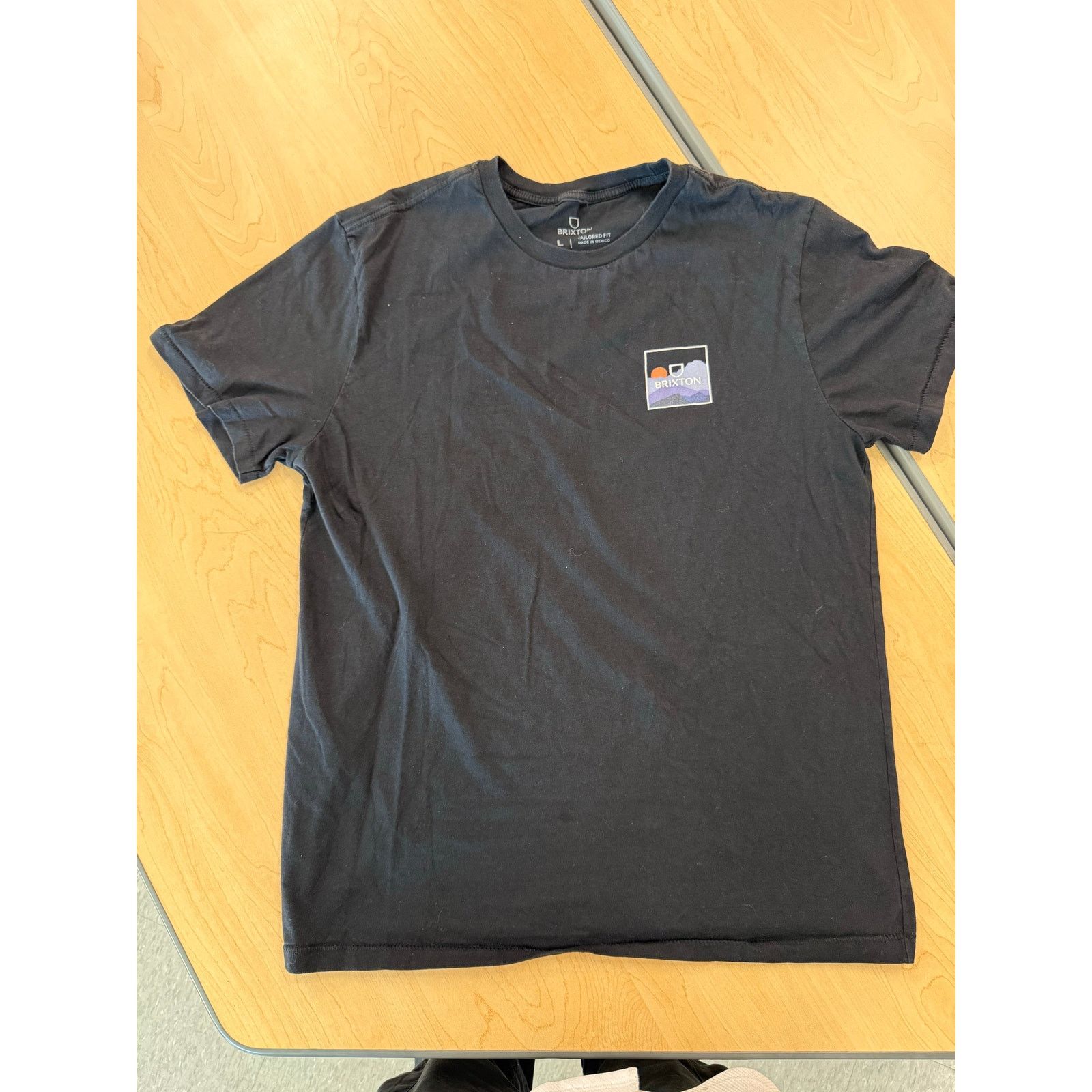 Brixton Brixton Black Organic Cotton Graphic T-Shirt Size L Size US L / EU 52-54 / 3 - 1 Thumbnail